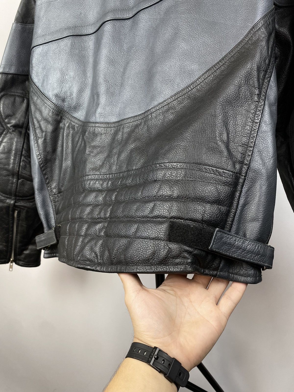 Genuine Leather Vintage Leather Biker Echo Jacket Chrome Hearts Style Size US M / EU 48-50 / 2 - 13 Thumbnail