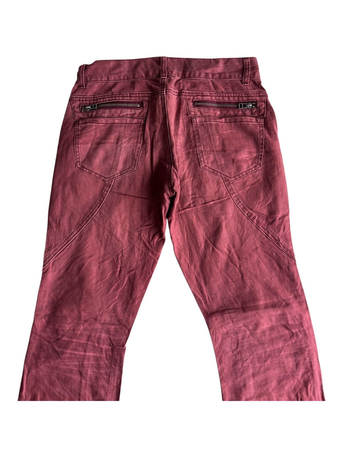BUFFALO BOBS Y2K Semantic Design 🇯🇵 Spiral Cut Flare Hem Boot Cut Jeans Size US 33 - 6 Thumbnail