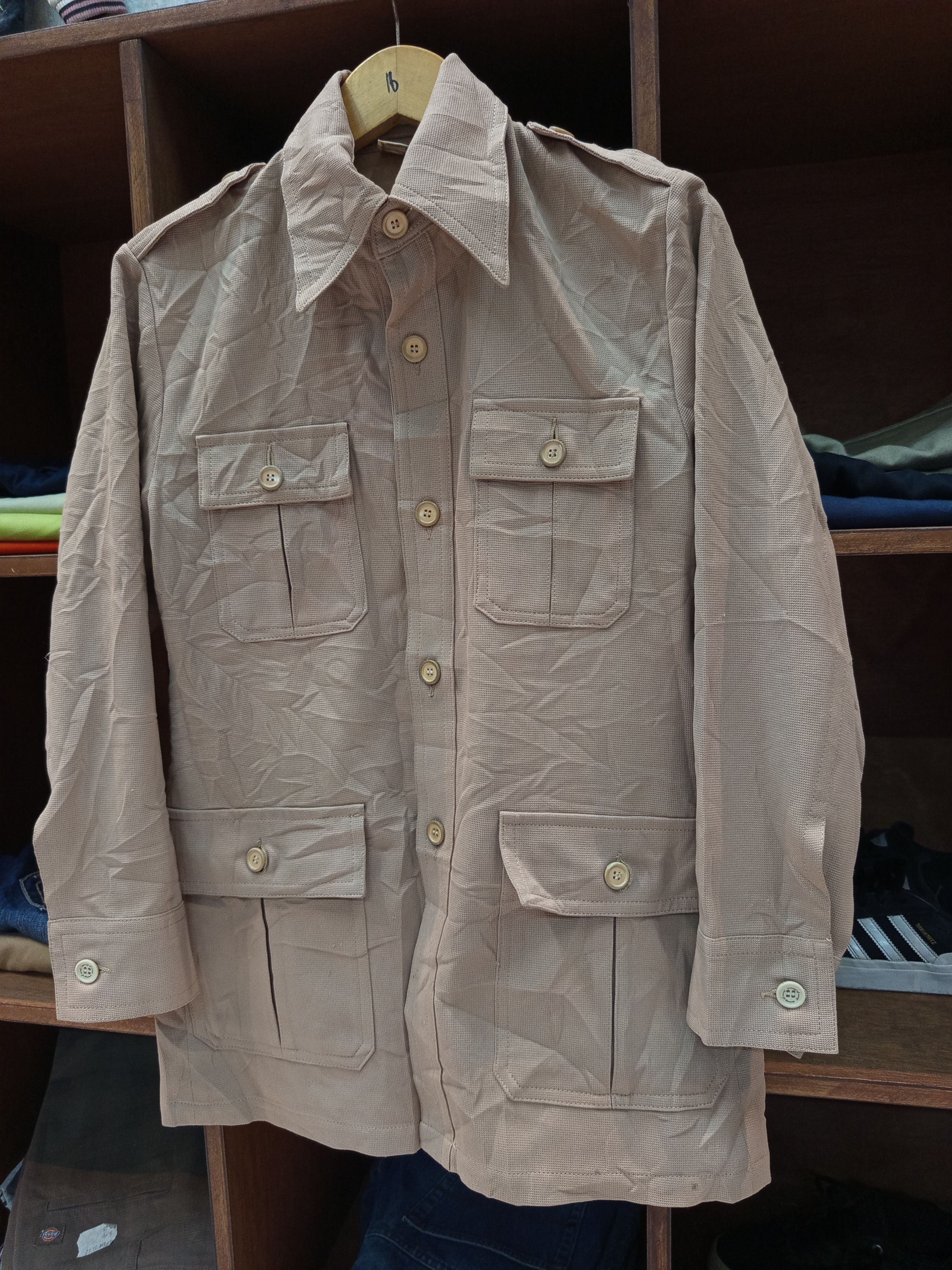 Japanese Brand 1970s Safari Bush Jacket Beige Size US M / EU 48-50 / 2 - 4 Thumbnail
