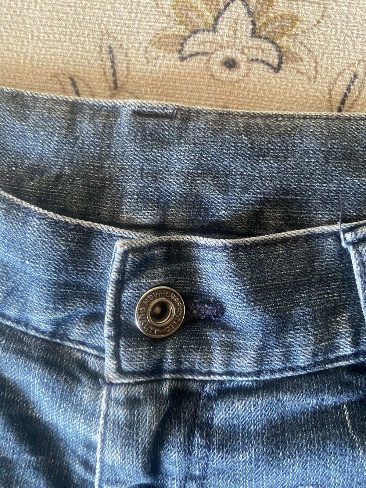 Japanese Brand Japanese Brand Lightning Style Distressed Denim Size US 32 / EU 48 - 5 Thumbnail