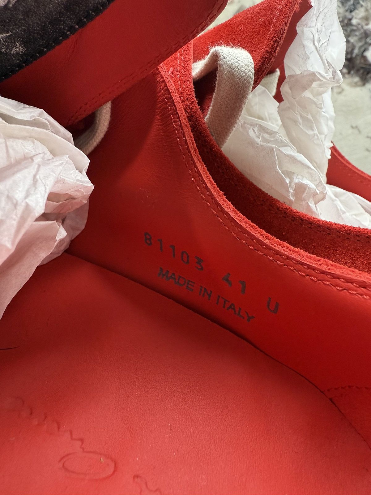 Rick Owens Rick Owens Extreme Lo Red Suede Trainers Size 41 Size US 8 / EU 41 - 7 Thumbnail