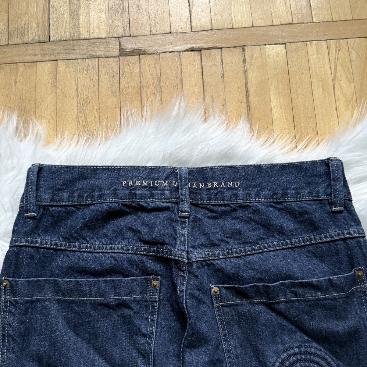 Southpole 📌 Vintage Southpole Rap Embroidered Logo Y2K Jeans Size US 32 / EU 48 - 4 Thumbnail