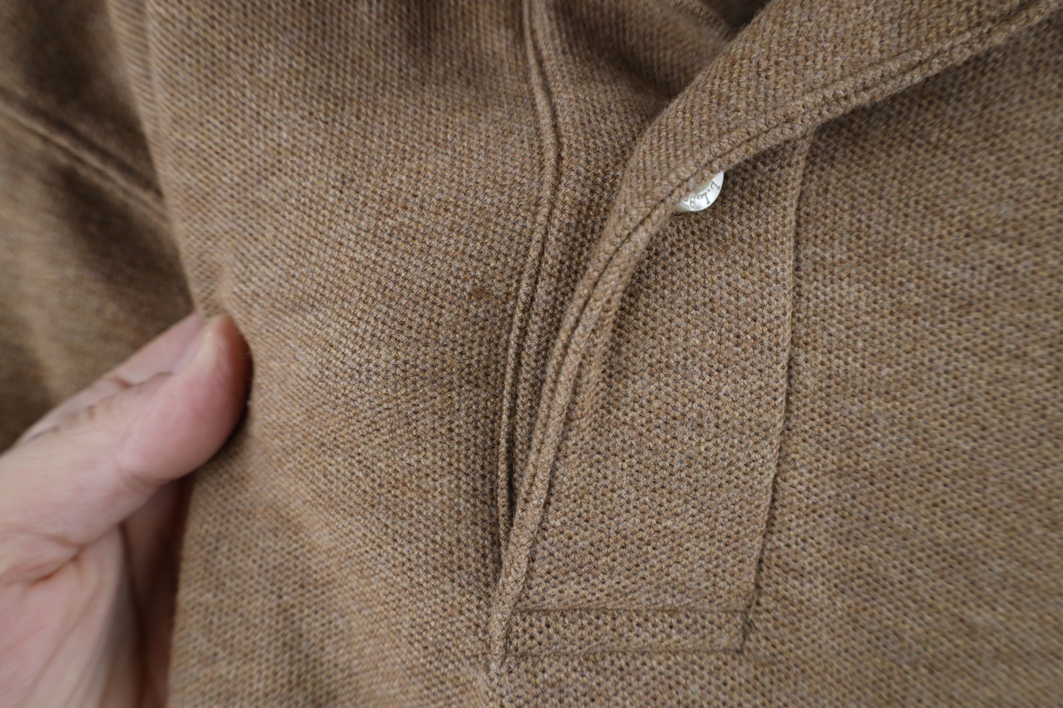 L.L. Bean × Vintage Vintage LL Bean Blank Pique Cotton Collared Polo Shirt Brown Size US XL / EU 56 / 4 - 4 Thumbnail