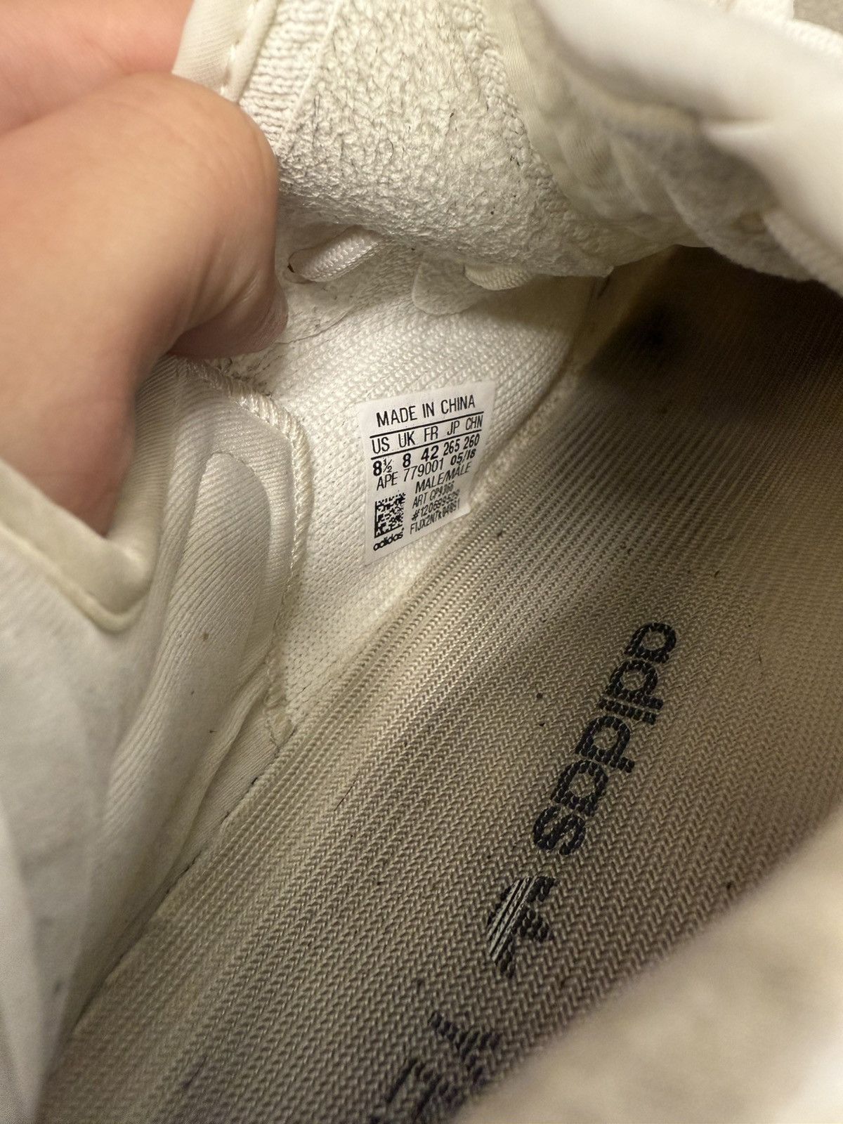 Yeezy White Adidas Yeezy Boost 350 Size US 8.5 / EU 41-42 - 3 Thumbnail