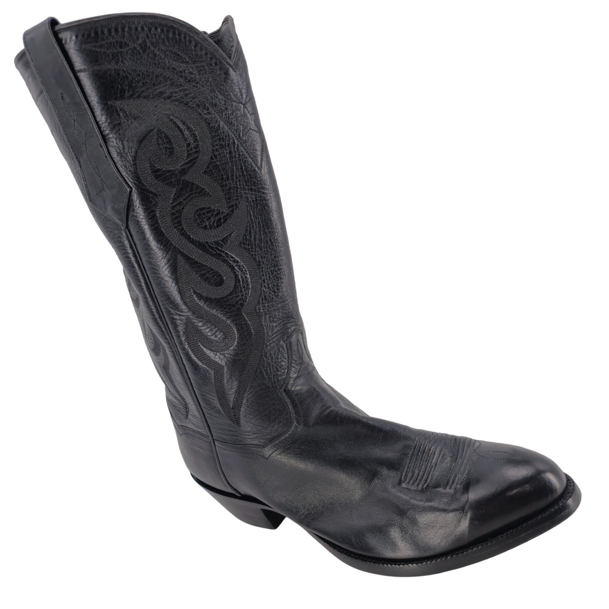 Other J.B. Hill Mens 10EE Wide Black Leather Cowboy Western Boots Size US 10 / EU 43 - 1 Thumbnail