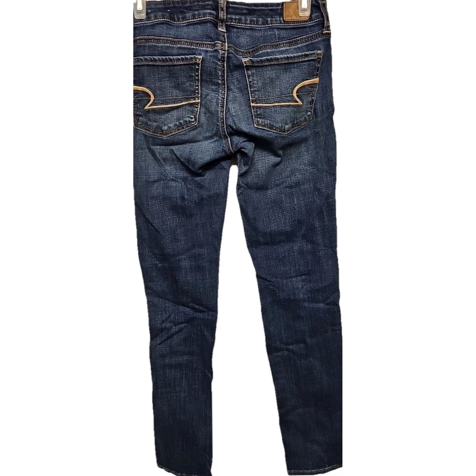 American Eagle Outfitters American Eagle Outfitters Skinny Jeans Women’s Size 2 Blue Denim Mid Rise Stretch Regular Inseam 27 Size 42" / US 20 - 4 Thumbnail