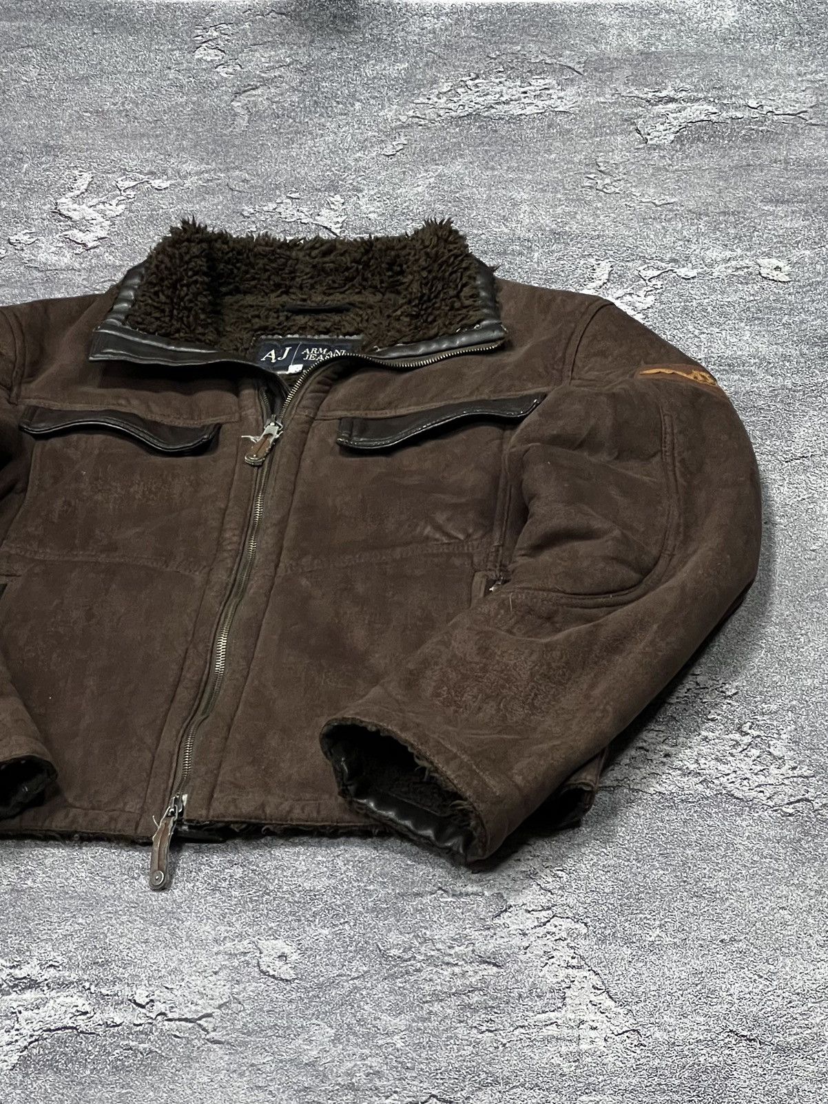 Armani × Giorgio Armani × Vintage Vintage Shearling coat Armani Jeans Size US M / EU 48-50 / 2 - 6 Thumbnail