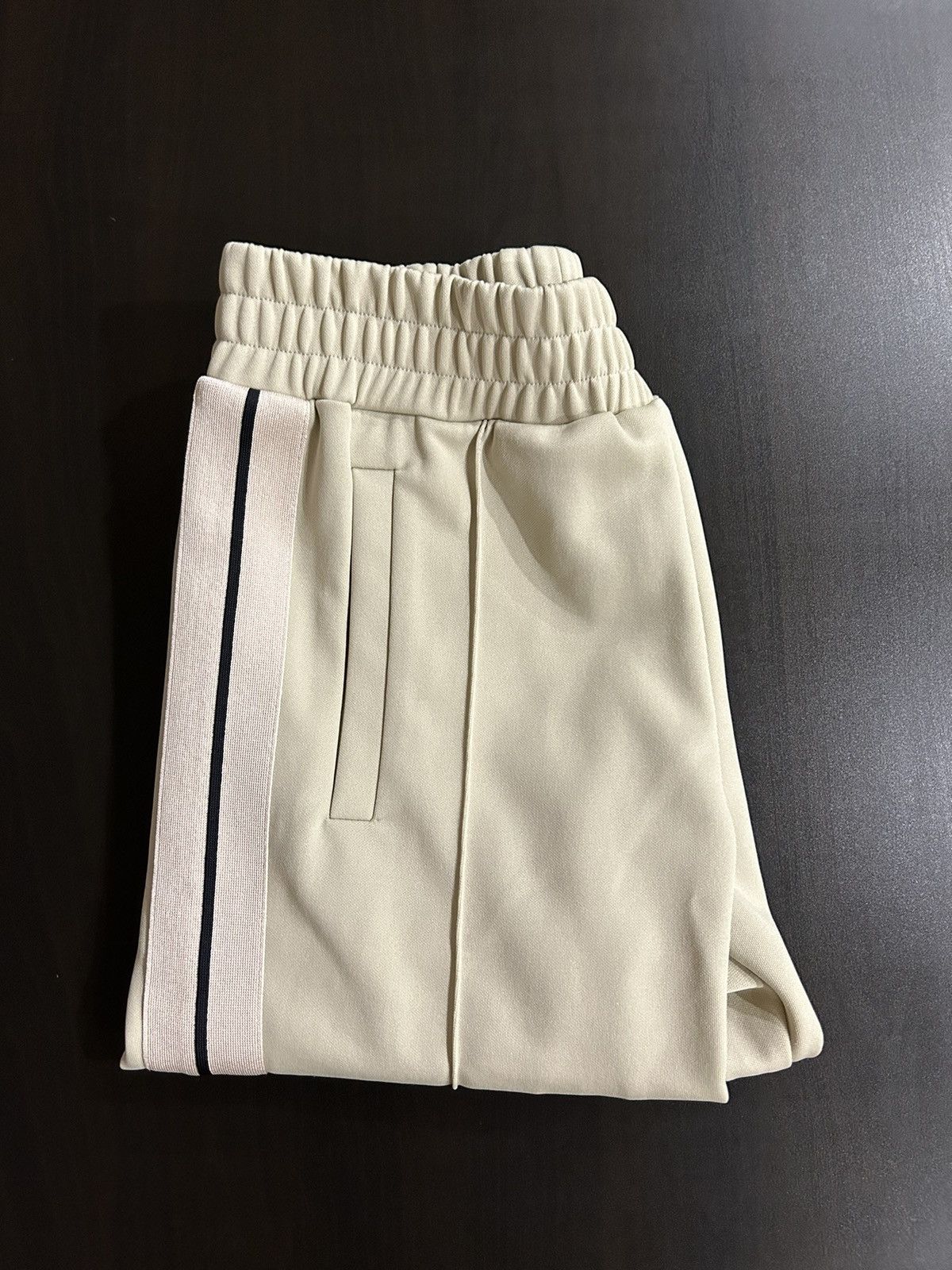 Palm Angels Cream Side Stripe Logo Pant Size US 30 / EU 46 - 2 Thumbnail