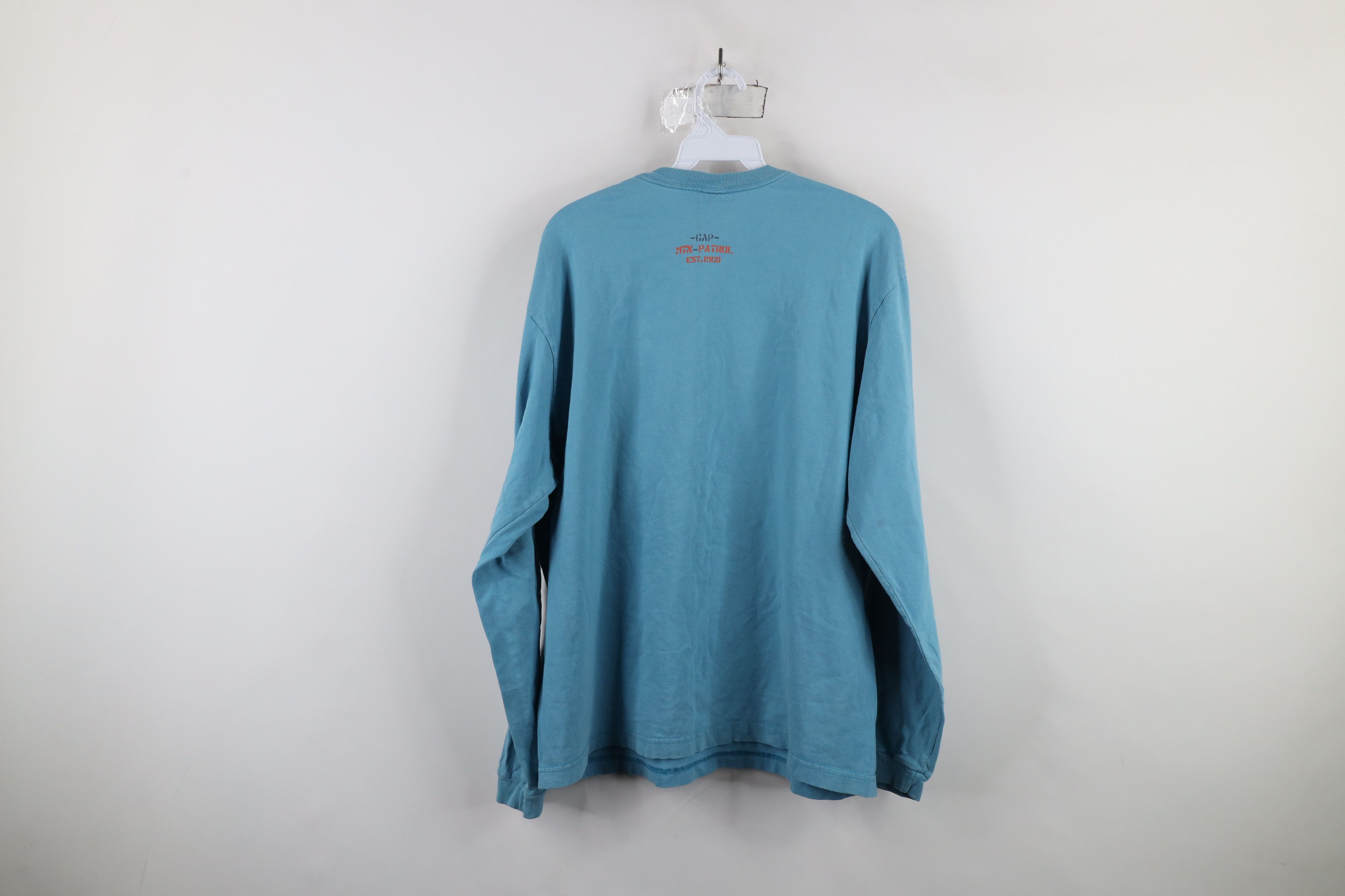 Gap × Vintage Vintage 90s Gap Spell Ski Patrol Long Sleeve T-Shirt Blue Size US M / EU 48-50 / 2 - 11 Thumbnail