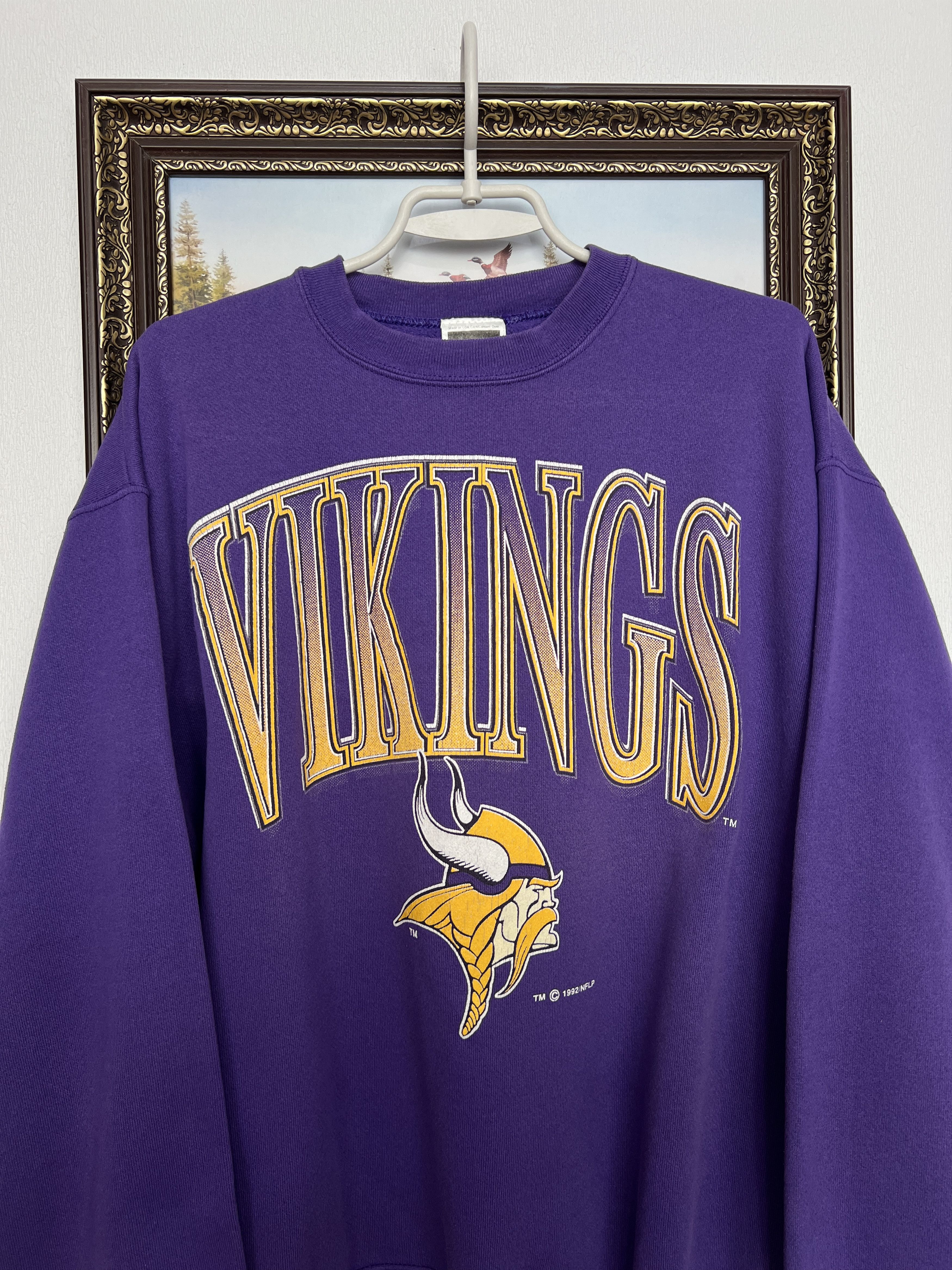 Tultex Vintage Minnesota Vikings NFL Rare Crewneck Sweatshirt Rare Size US XL / EU 56 / 4 - 2 Thumbnail