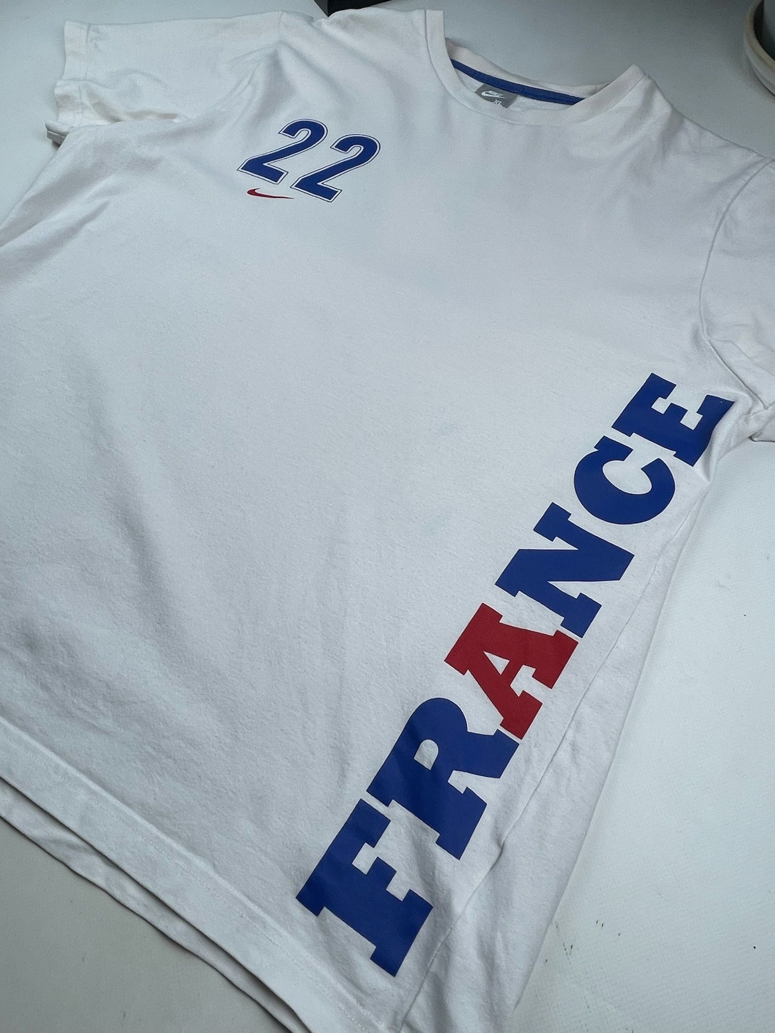 Nike vintage soccer t-shirt Nike France ribery Size US XL / EU 56 / 4 - 5 Thumbnail