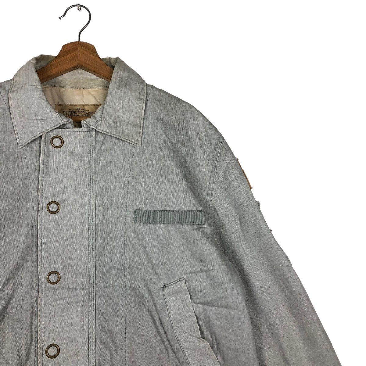 Avirex 🔥VTG DENIM JACKET AVIREX USA LTD STOCK 28-A6755 Size US XL / EU 56 / 4 - 8 Thumbnail