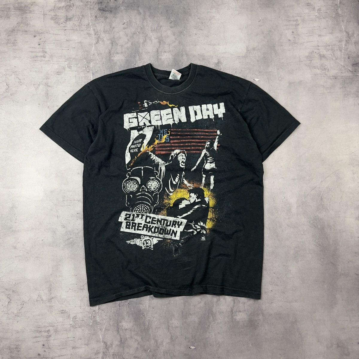 Band Tees × Vintage Rare! Vintage Green Day 21st Century Breakdown Tour 2009 Size US M / EU 48-50 / 2 - 2 Thumbnail