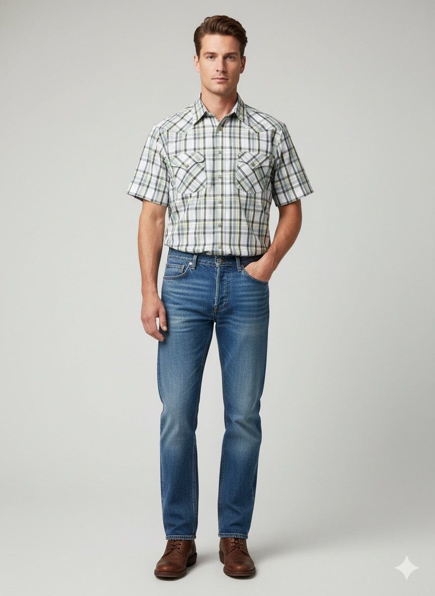 Pendleton 🔥Pendleton Western Short Sleeve Shirt Size US L / EU 52-54 / 3 - 1 Thumbnail