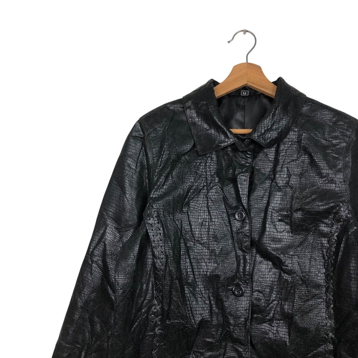Japanese Brand 📌Vintage Biker Leather Jacket Captious Person Issey Miyake Size US L / EU 52-54 / 3 - 8 Thumbnail