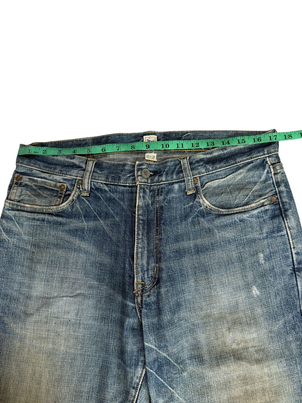 Gap Vintage Y2K Gap Baggy Distressed Nice Design Denim Jeans Size US 33 - 9 Thumbnail