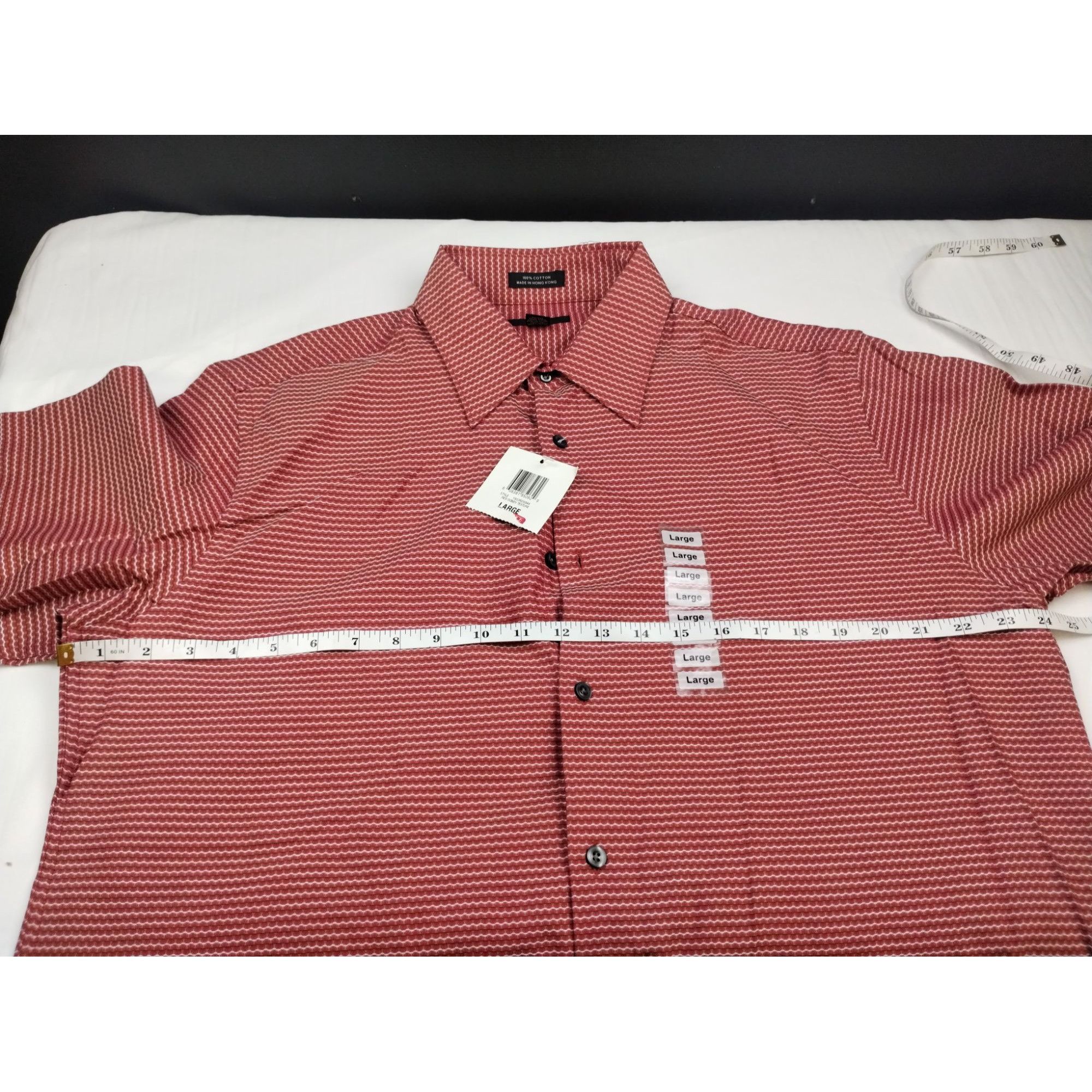 Alfani Alfani Men's Red Shirt/Button Up/Long Sleeve Sz L SKU 4016 Size US L / EU 52-54 / 3 - 7 Thumbnail