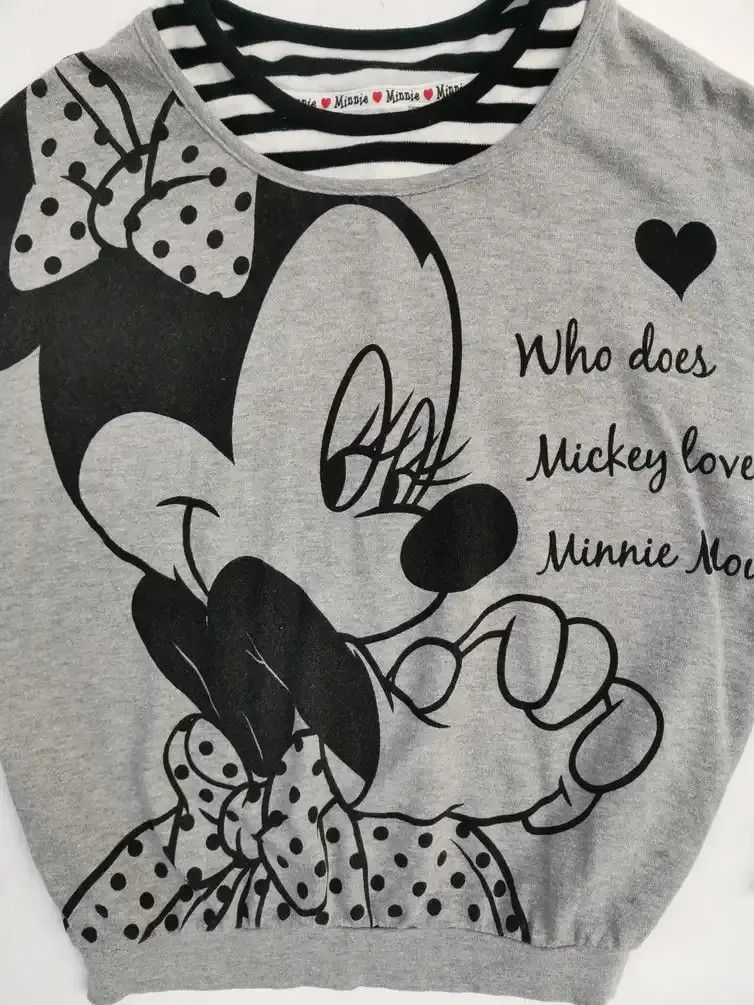 Disney × Mickey Mouse Disney Minnie Mouse Big Logo Sweatshirts Size US M / EU 48-50 / 2 - 4 Thumbnail