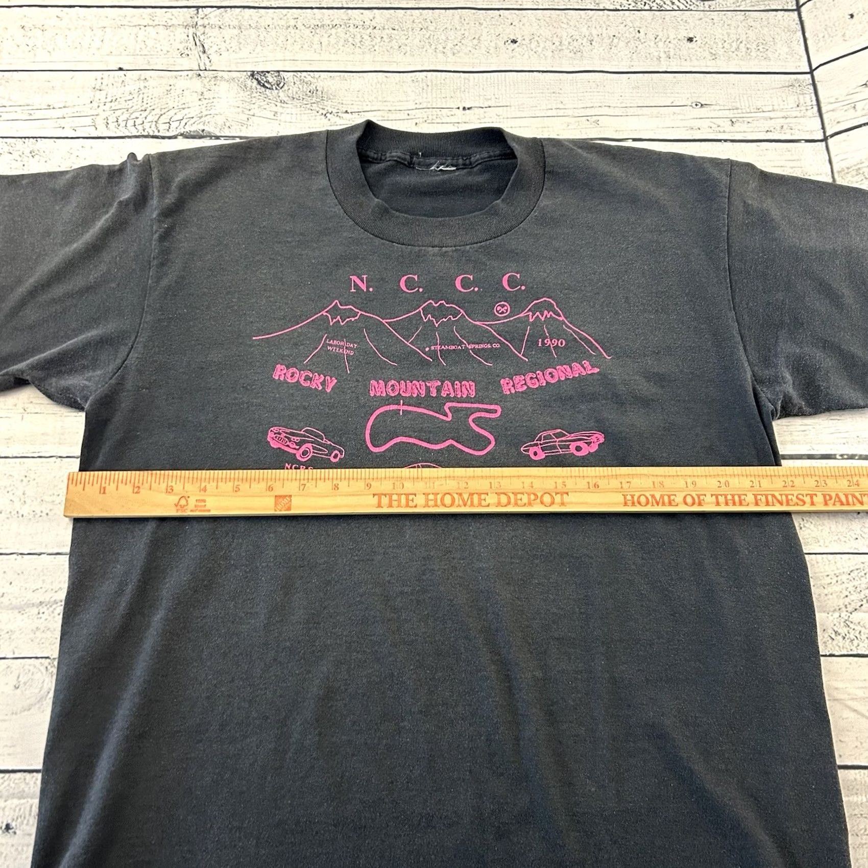 Vintage Vintage 1990 NCCC Rocky Mountain Short Sleeve T Shirt Men's L Black Corvette Size US L / EU 52-54 / 3 - 6 Thumbnail