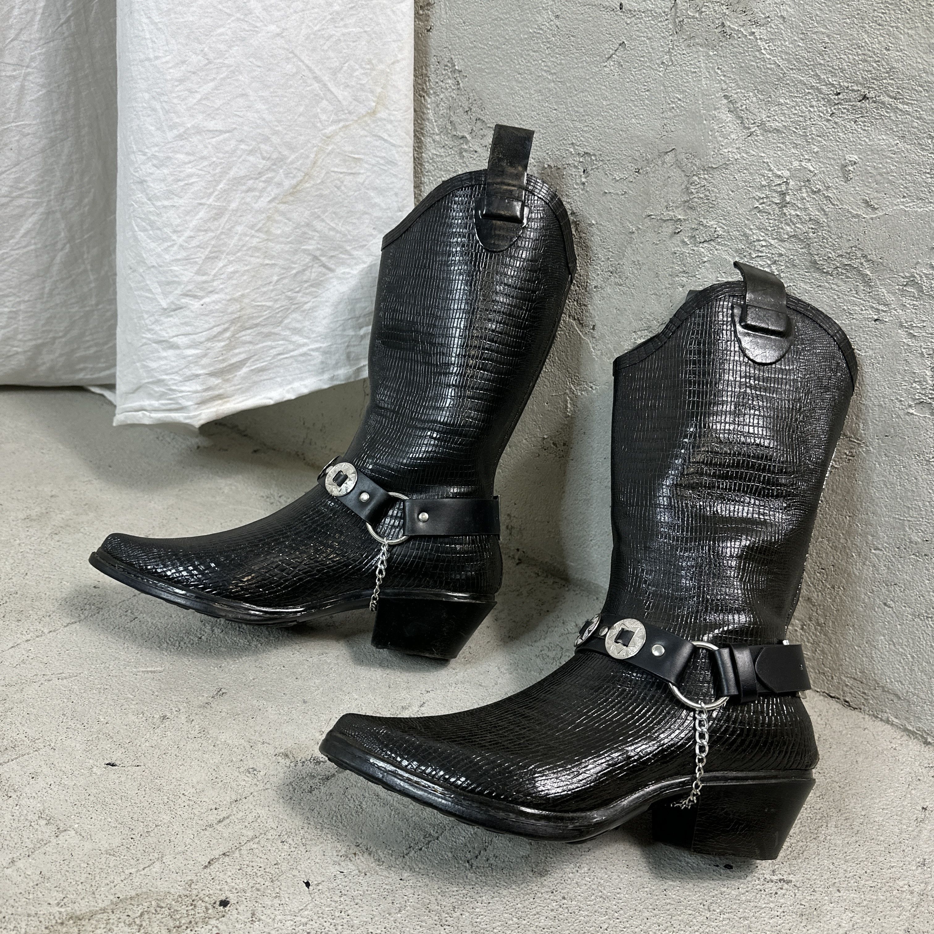 Vintage Shoes Wellingtons Cowboy boots Size US 8 / IT 38 - 2 Thumbnail