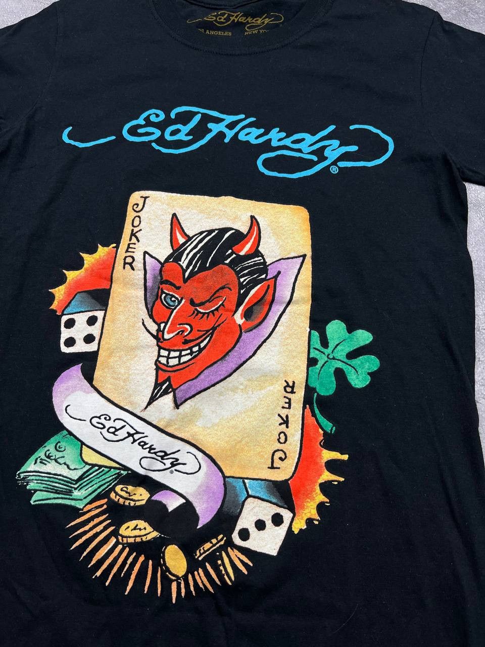 Ed Hardy Ed Hardy Tee Big Logo Joker Los Angeles New York Y2K T-Shirt Size US S / EU 44-46 / 1 - 2 Thumbnail