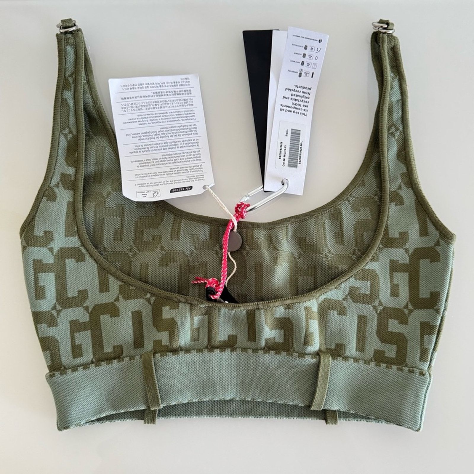GCDS NWT! GCDS Top, Monogram, Green, Size L, Authentic Size L / US 10 / IT 46 - 8 Thumbnail