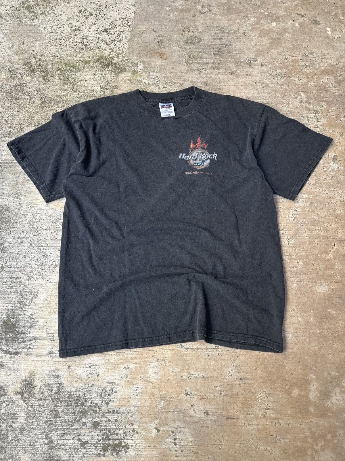 Hard Rock Cafe × Vintage Vintage 90s y2k flaming Black Hard Rock Cafe T-shirt Size US XL / EU 56 / 4 - 3 Thumbnail