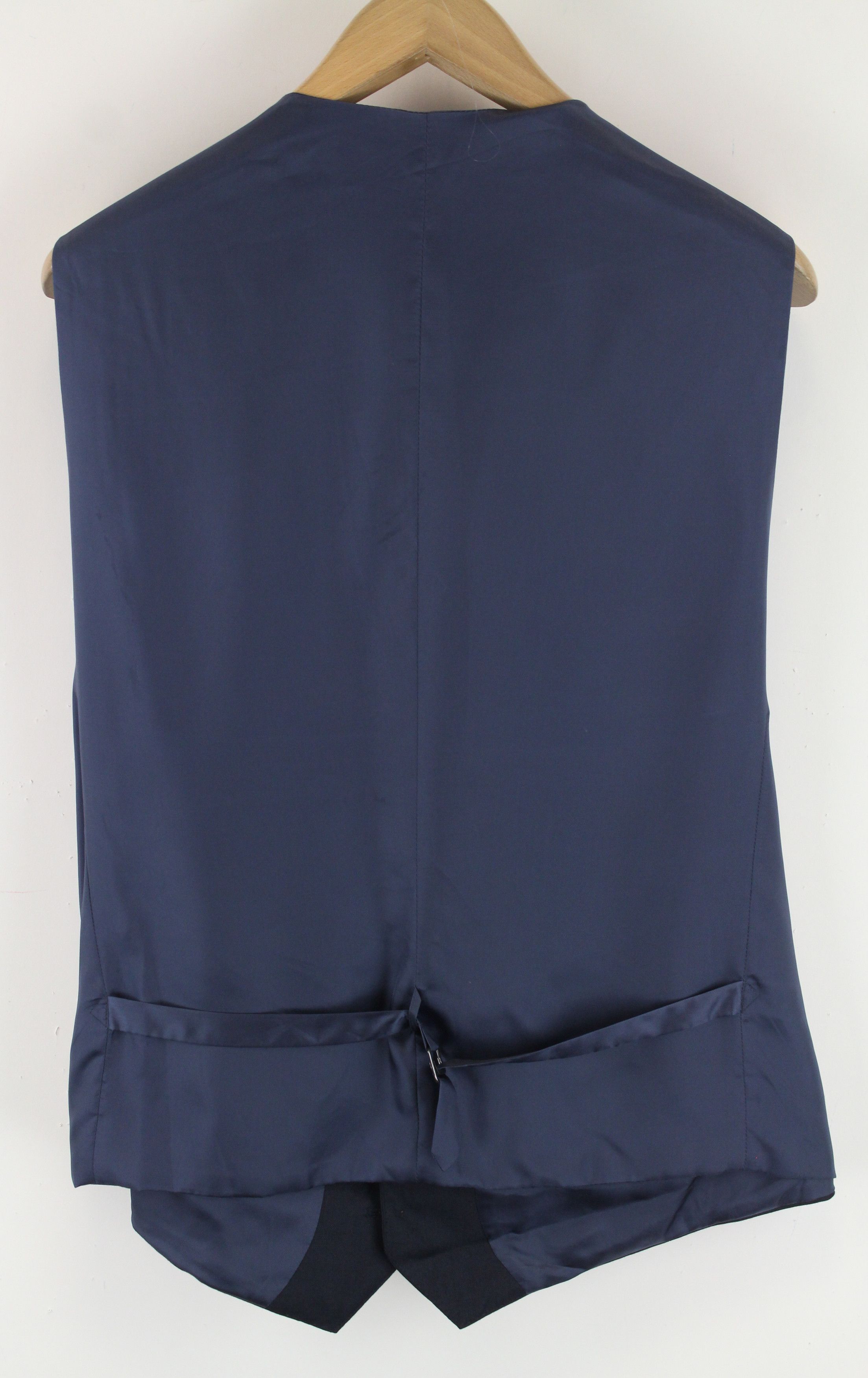 Suitsupply LAZIO UK50S Wool Navy Waistcoat Trousers Set 60875 Size 50S - 6 Thumbnail