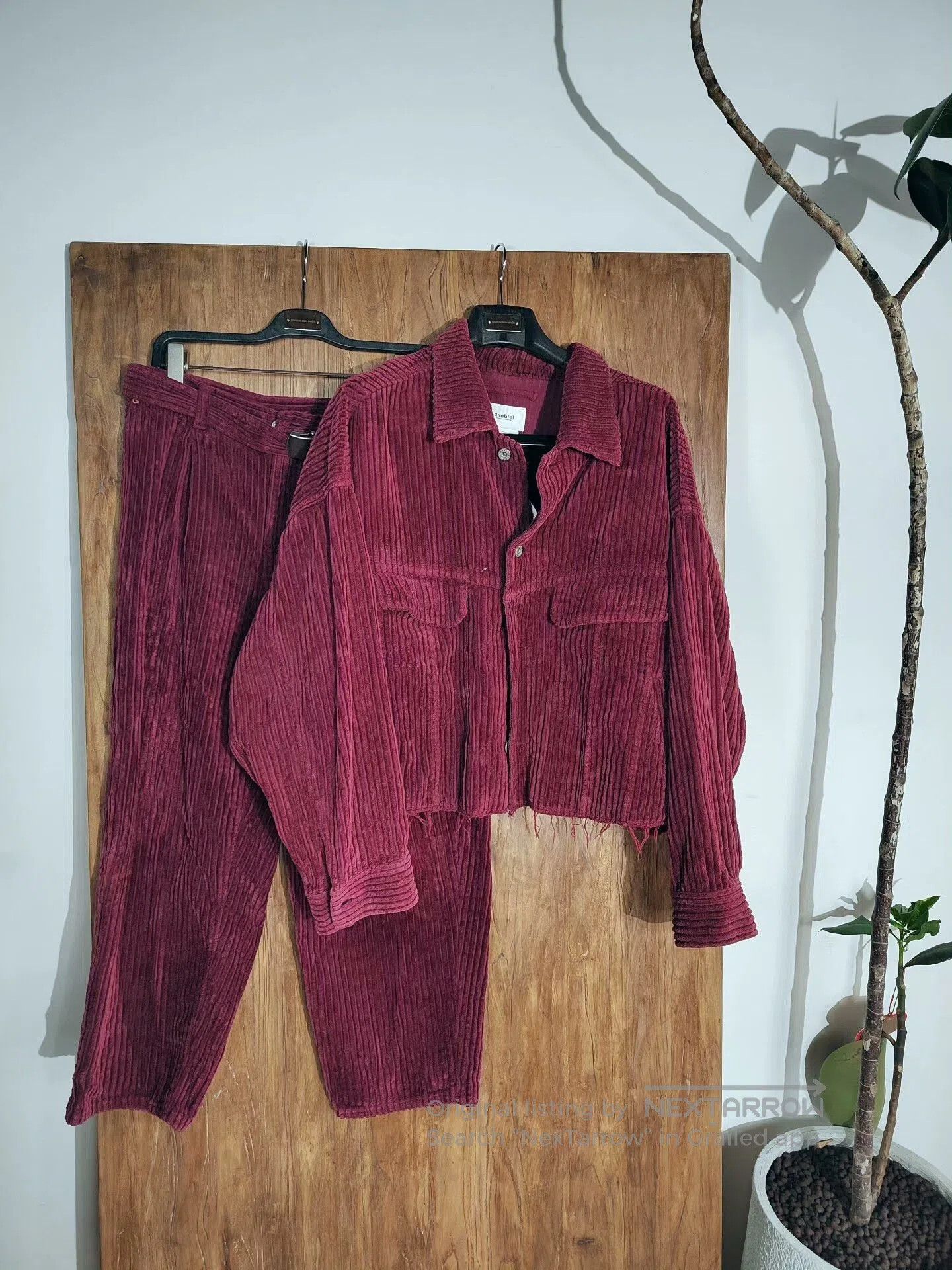Doublet Doublet Corduroy Jacket in Burgundy. Size US M / EU 48-50 / 2 - 1 Thumbnail