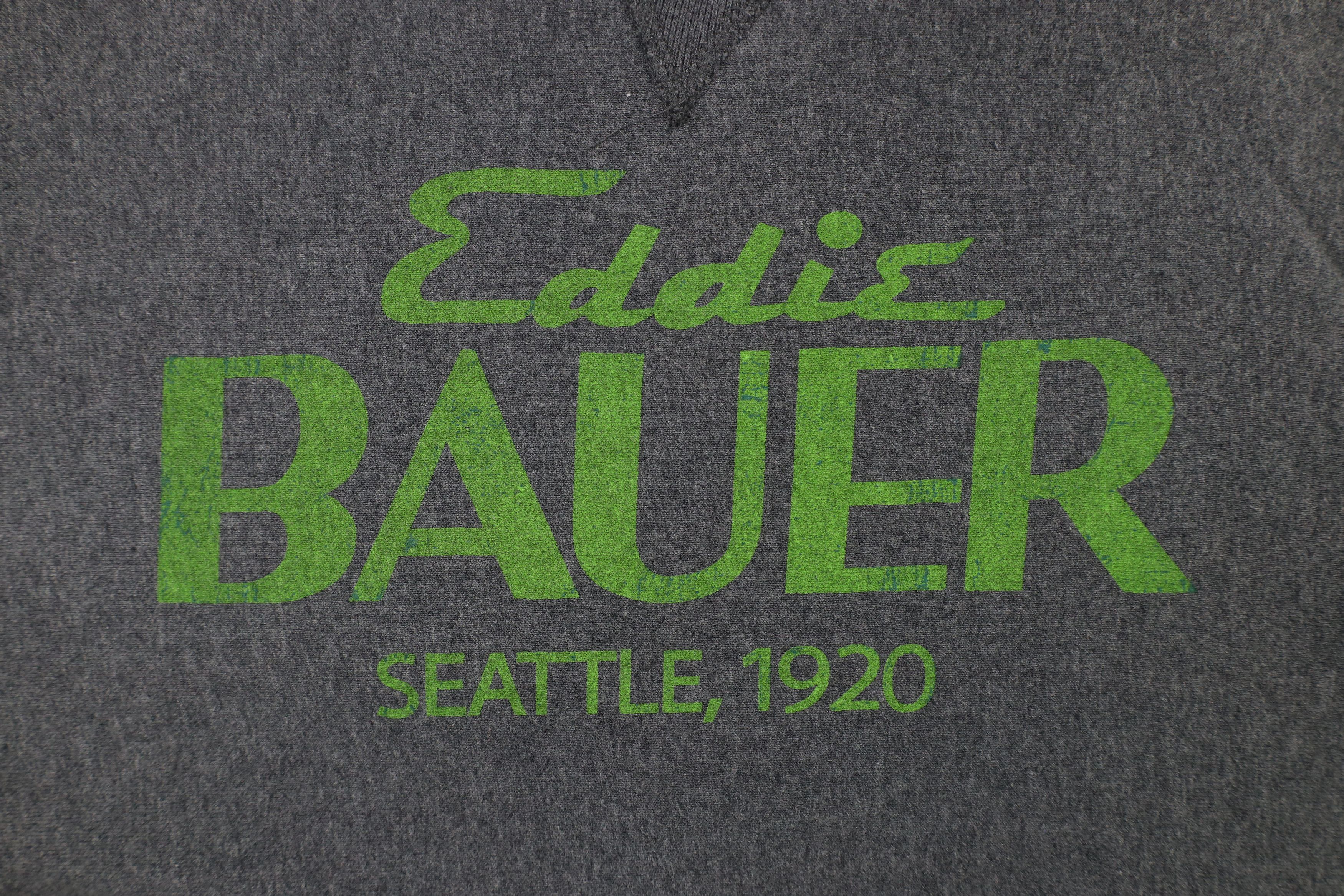 Eddie Bauer × Vintage Vintage Eddie Bauer Heavyweight Crewneck Sweatshirt Gray Size US XL / EU 56 / 4 - 4 Thumbnail