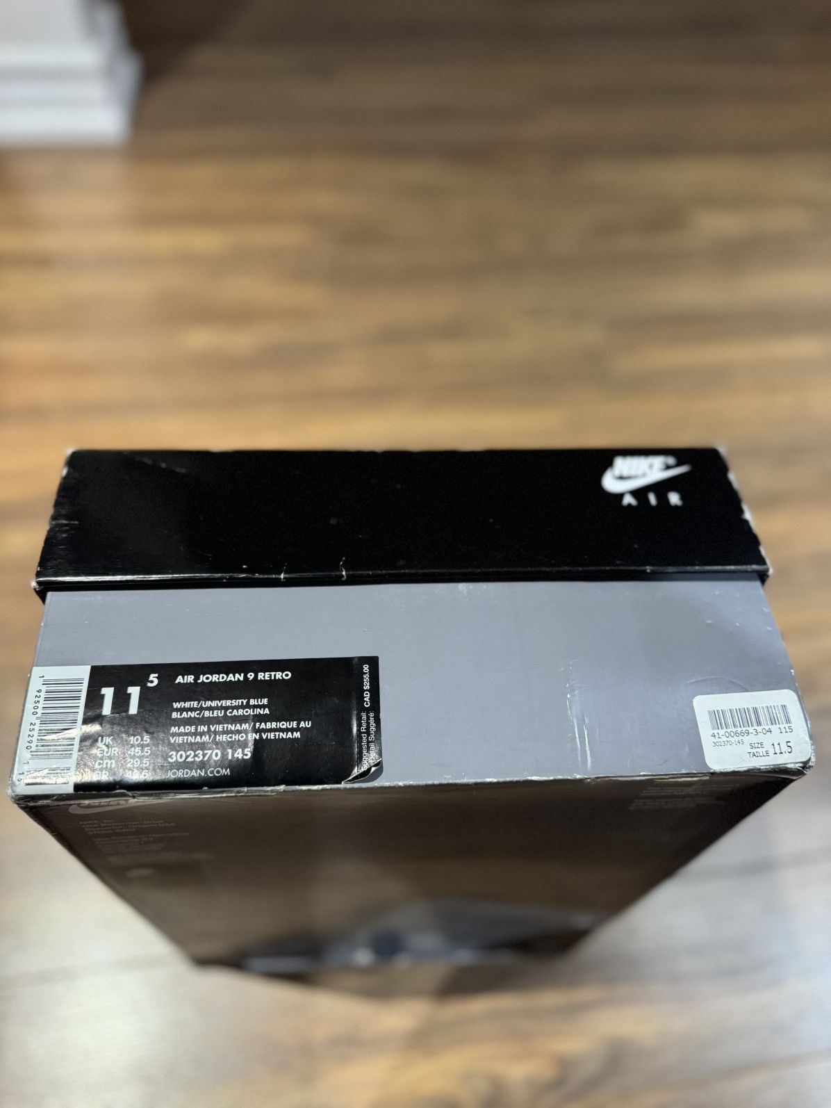 Jordan Brand Air Jordan 9 Retro ‘UNC’ Pearl Blue OG BOX VNDS Size US 11.5 / EU 44-45 - 11 Thumbnail