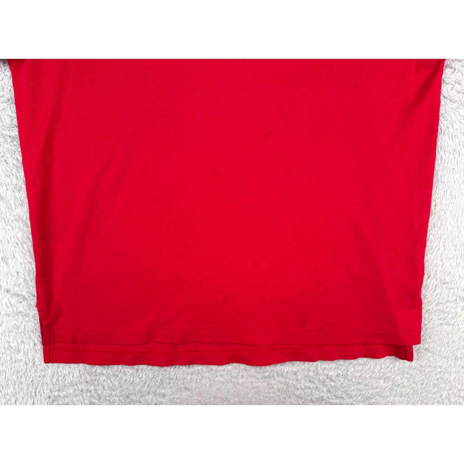Tommy Hilfiger VINTAGE Tommy Hilfiger Polo Shirt Men Red 100% Cotton Jersey Short Sleeve Adult Large Slim Key Logo Embroidered 90s Sports Style Mens Size US L / EU 52-54 / 3 - 5 Thumbnail