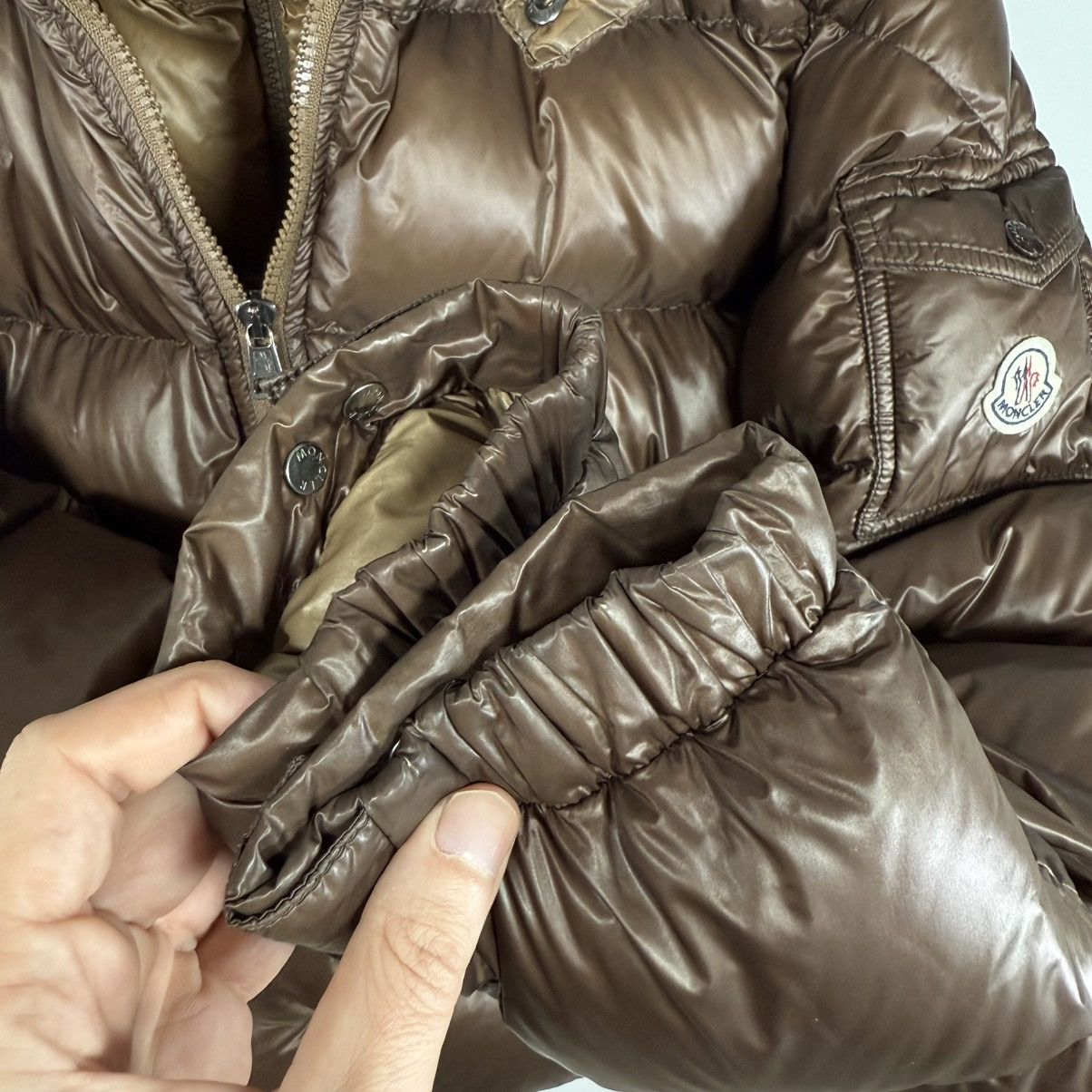 Moncler Moncler Zin Men’s Down Puffer Jacket Size 2 (S/M) Brown Size US S / EU 44-46 / 1 - 5 Thumbnail