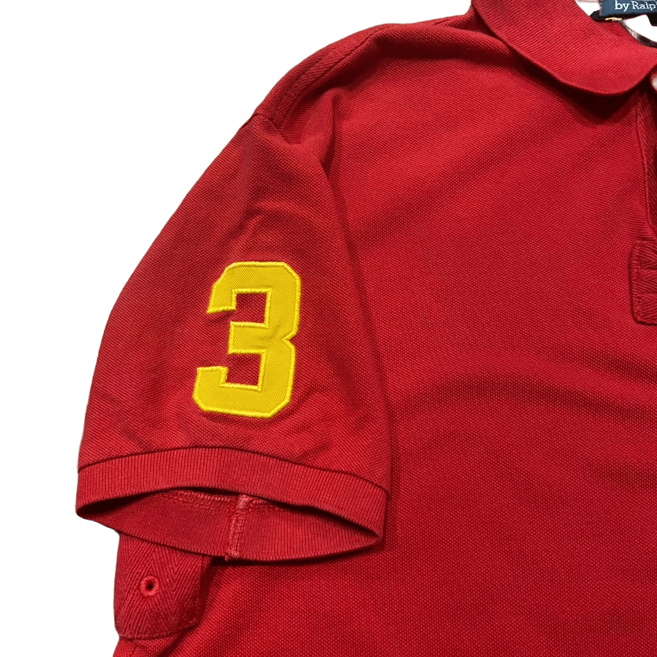 Polo Ralph Lauren × Ralph Lauren Polo Ralph Lauren Red & Yellow Polo Shirt Size US L / EU 52-54 / 3 - 3 Thumbnail