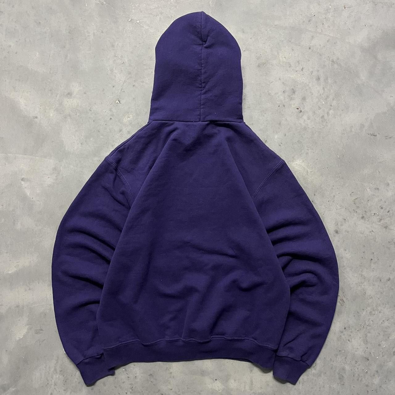 Champion × Vintage Crazy Vintage Y2K/2000s Purple Converse College Hoodie Size US M / EU 48-50 / 2 - 6 Thumbnail