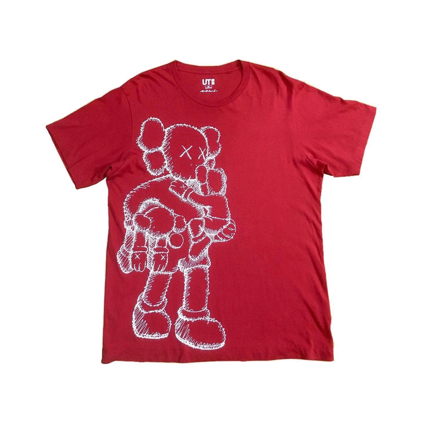 Kaws x Uniqlo Clean Slate Red T-Shirt