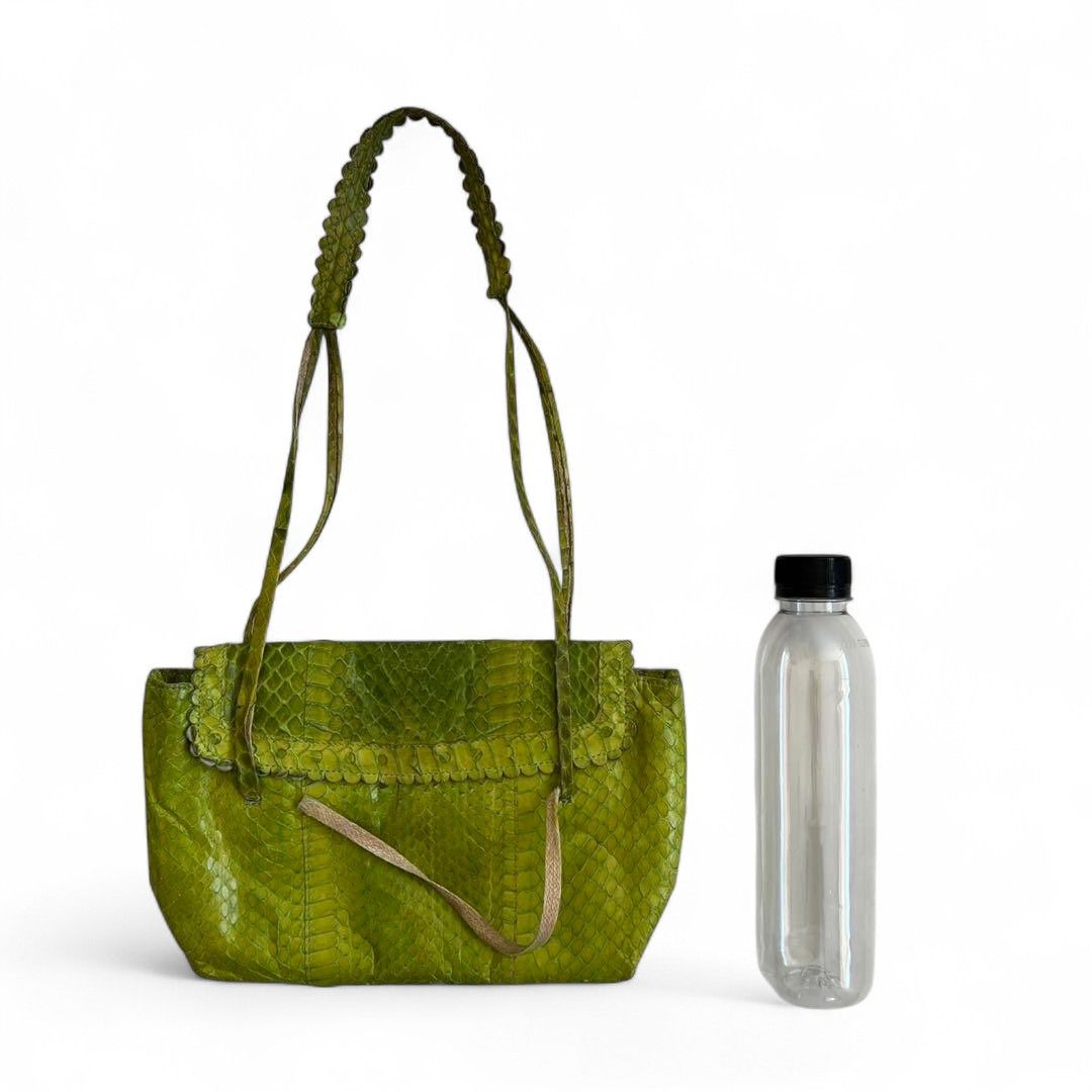 Marni Marni - Leather Sacoche Python Green Shoulder Bag Handbag Size ONE SIZE - 4 Thumbnail
