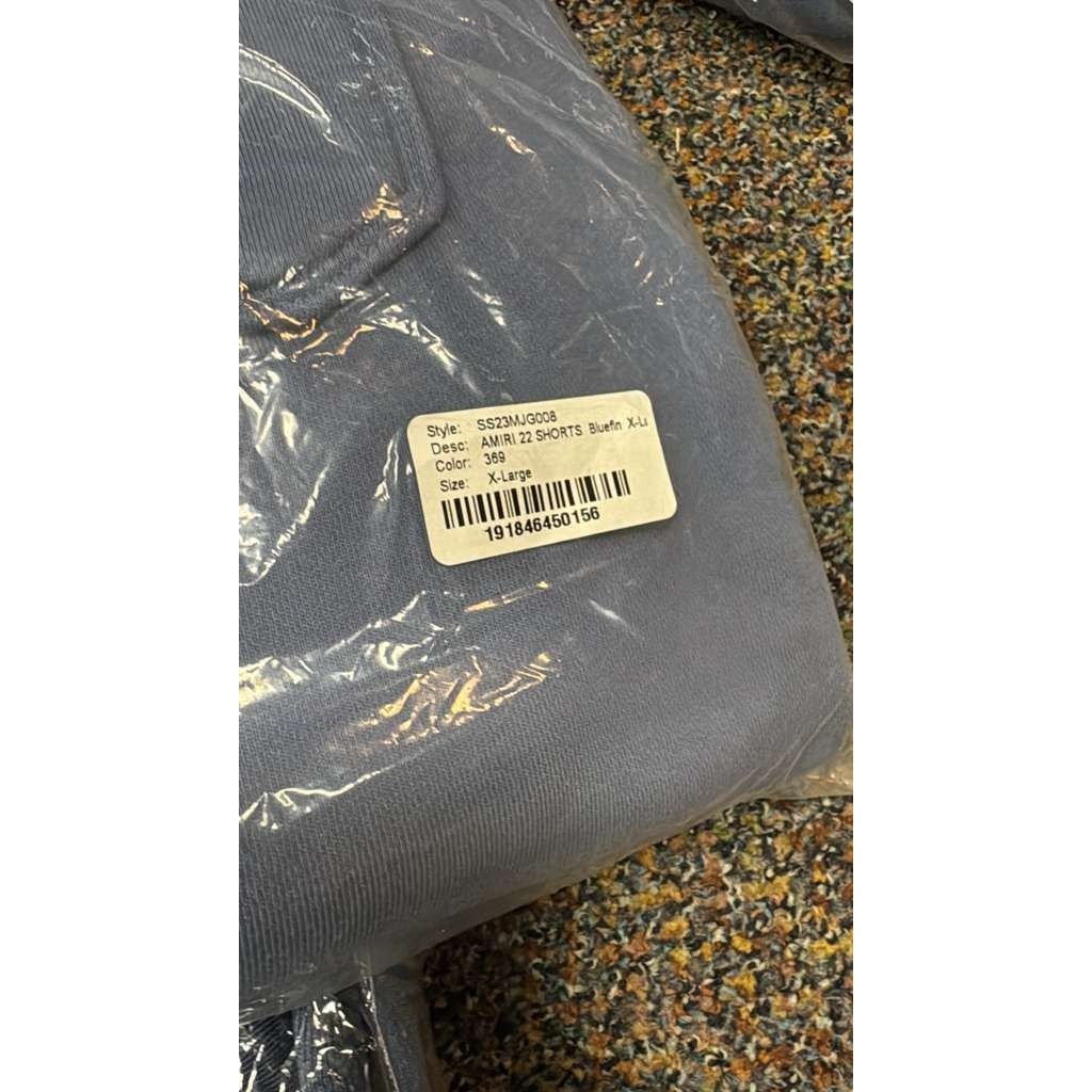 Amiri o1rshd1 Q:5 / 22 Shorts in Bluefin Size US 36 / EU 52 - 18 Thumbnail