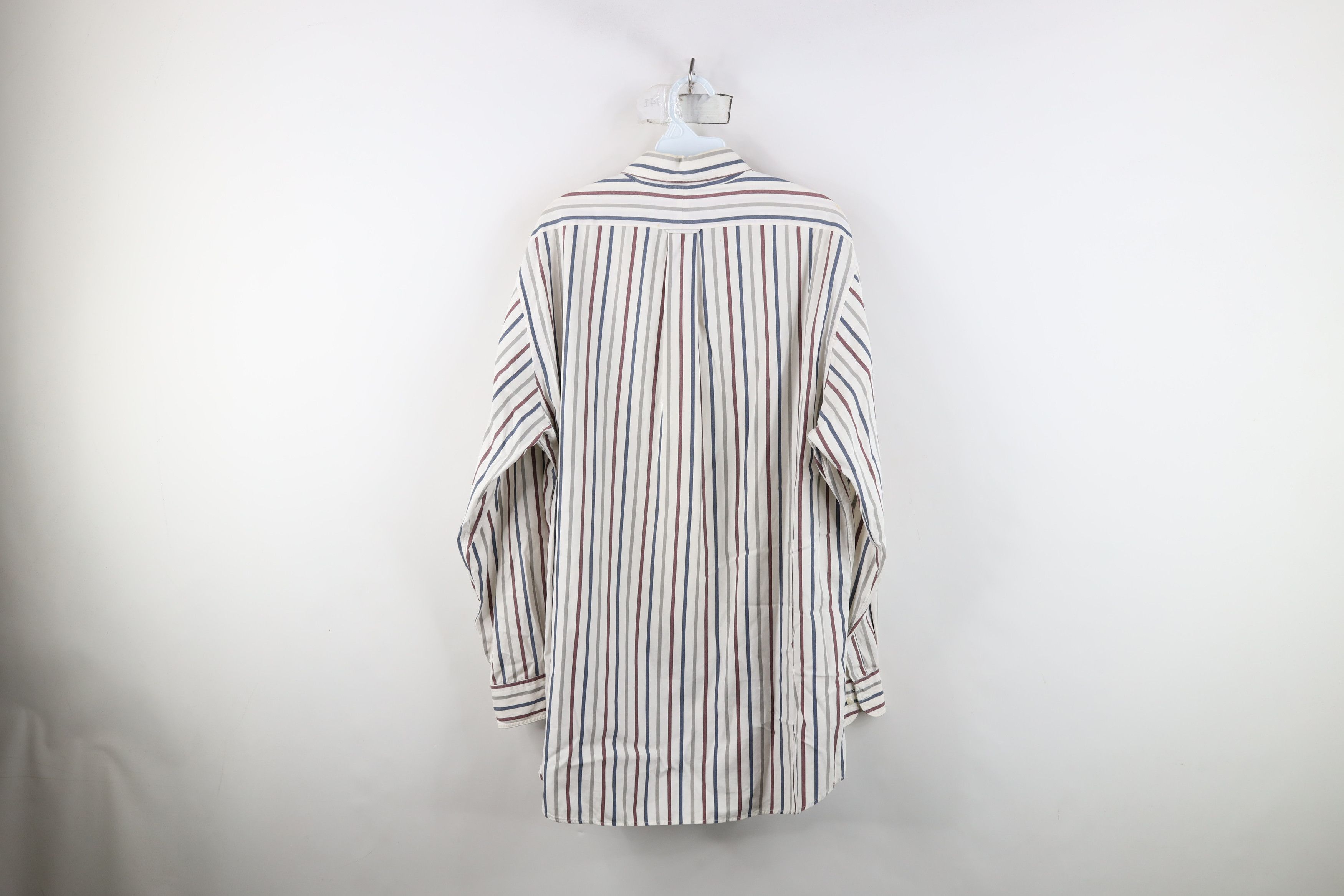 Vintage Vintage 90s Streetwear 2 Ply Pinpoint Button Down Shirt Size US M / EU 48-50 / 2 - 11 Thumbnail