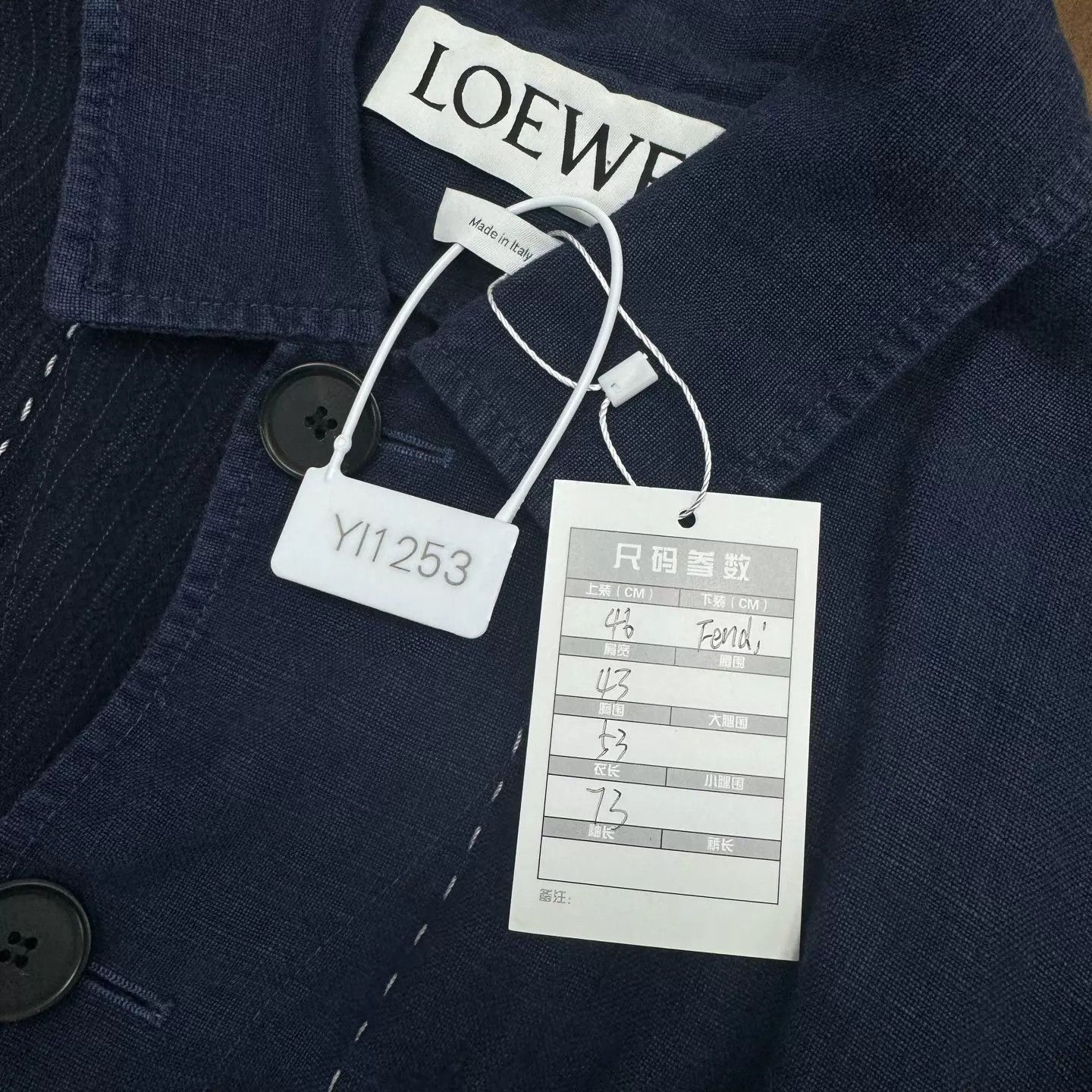 Loewe LOEWE Indigo Colorblocked Denim Jacket 46 Like New Size US S / EU 44-46 / 1 - 9 Thumbnail
