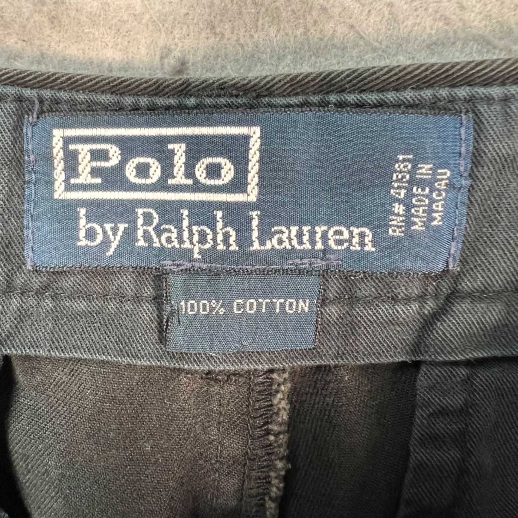 Polo Ralph Lauren Polo Ralph Lauren Mens Size 33 x 26 Classic Fit Black Cotton Chino Pants Shirt? Size US XS / EU 42 / 0 - 3 Thumbnail