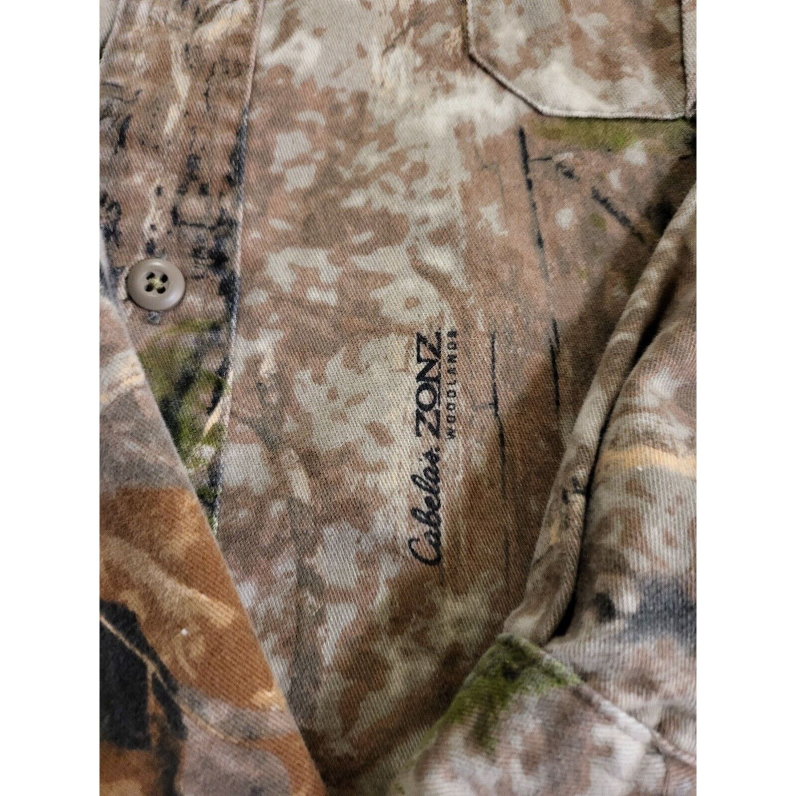 Cabelas Cabela's Camo Men's Size 2XL Button Down Light-Weight Jacket Size US XXL / EU 58 / 5 - 3 Thumbnail