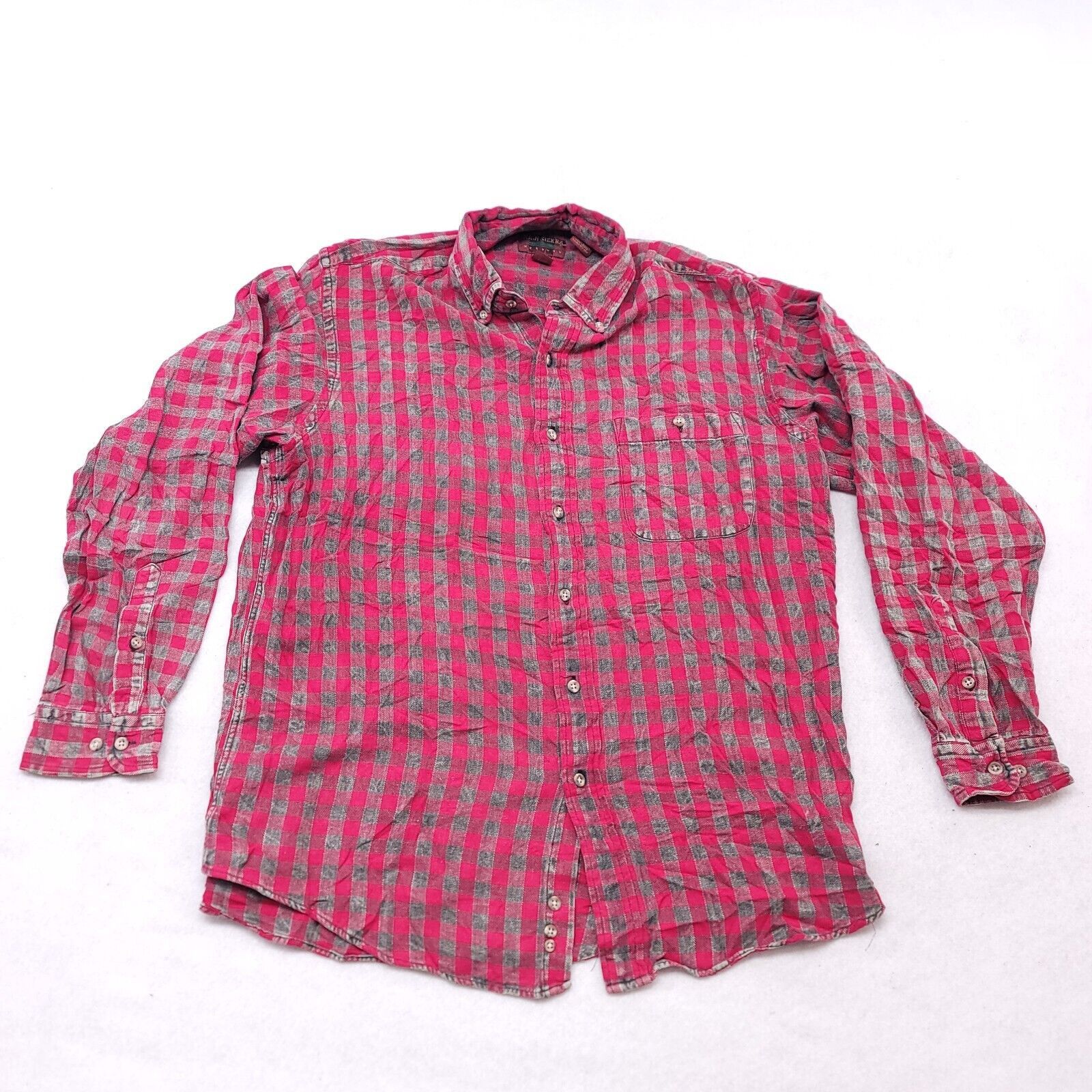 High Sierra High Sierra Gingham Flannel Shirt Mens Size Large L Red Size US L / EU 52-54 / 3 - 2 Thumbnail