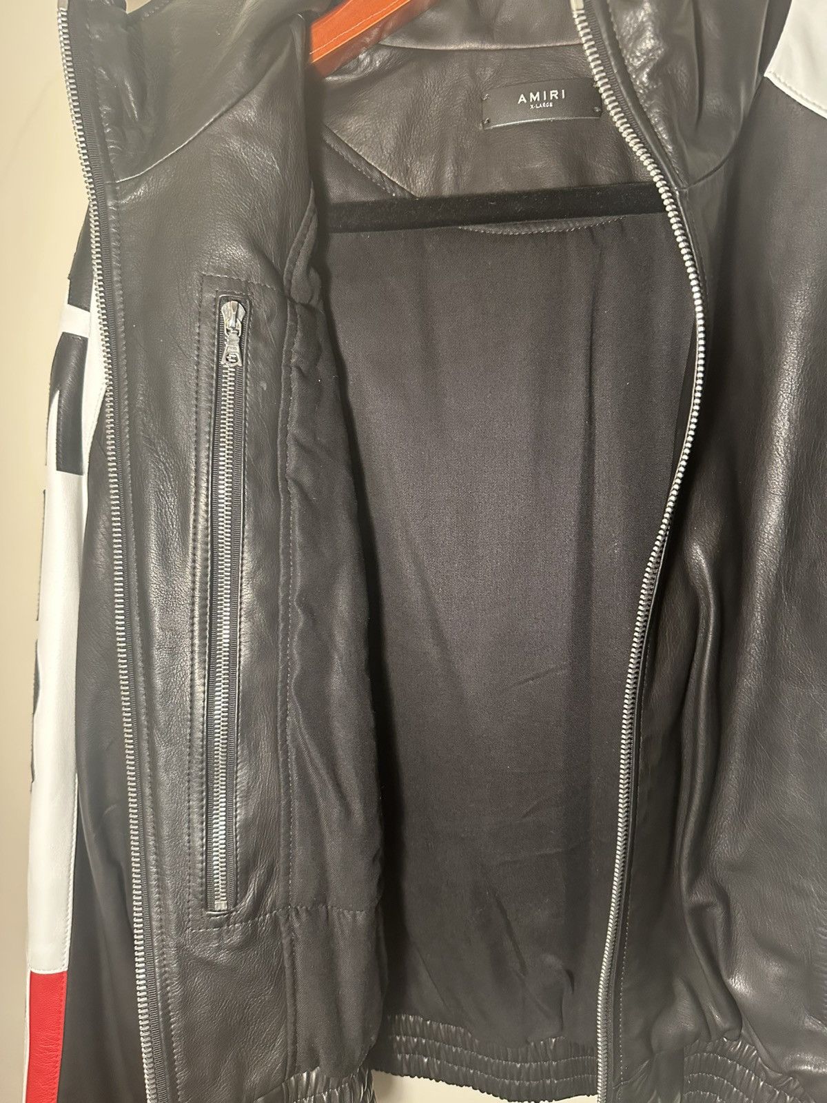Amiri Amiri VINTAGE USA American Flag Leather Jacket Size US XL / EU 56 / 4 - 9 Thumbnail