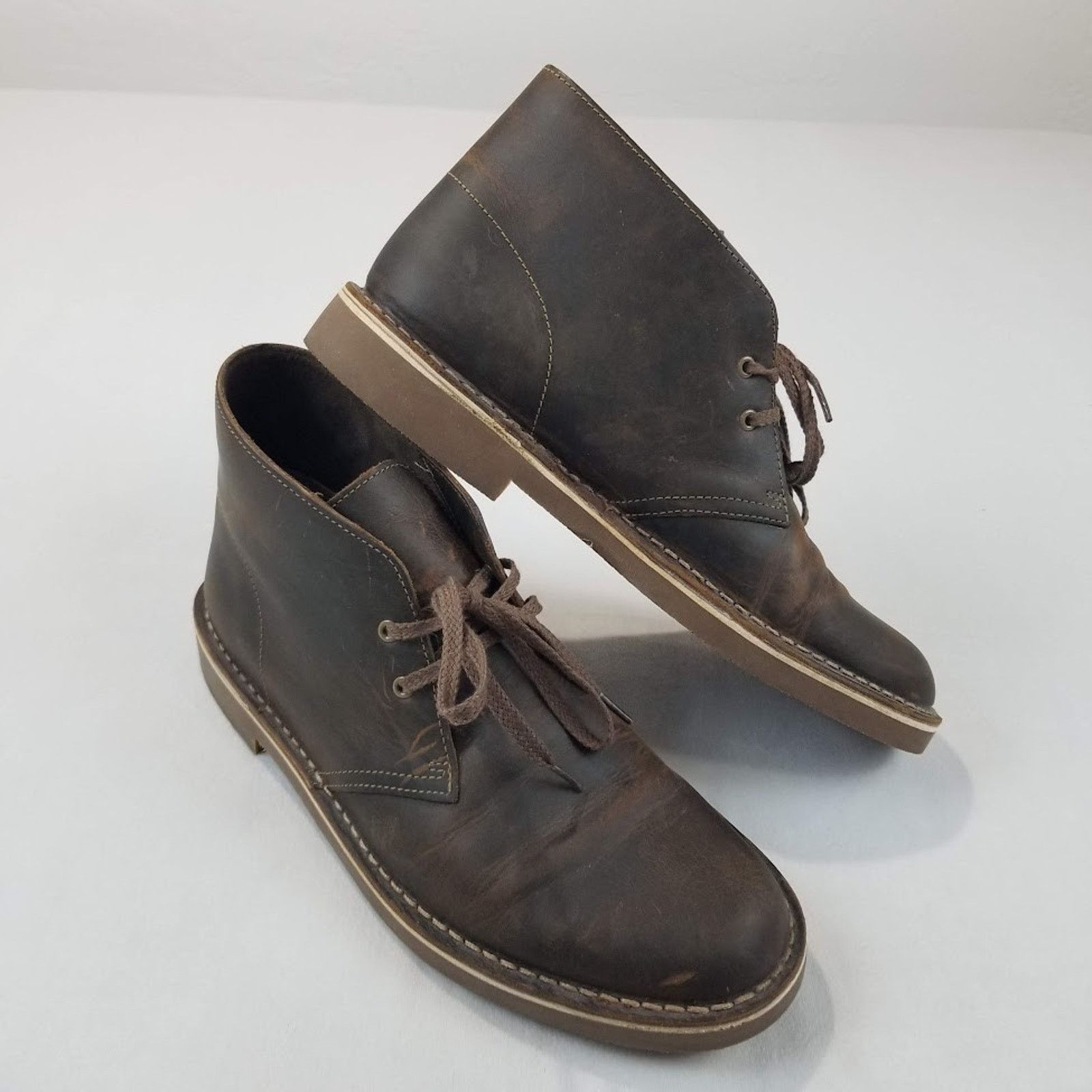 Clarks Clarks Bushacre 2 Mens 8.5 Brown Leather Chukka 