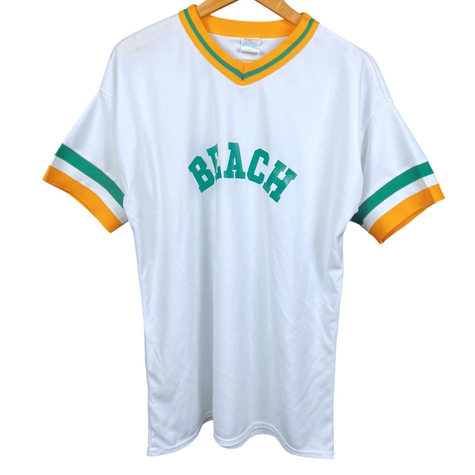 Empyre Vintage 70s/80s Empire Sporting Goods Beach V-Neck Jersey Size US M / EU 48-50 / 2 - 1 Thumbnail