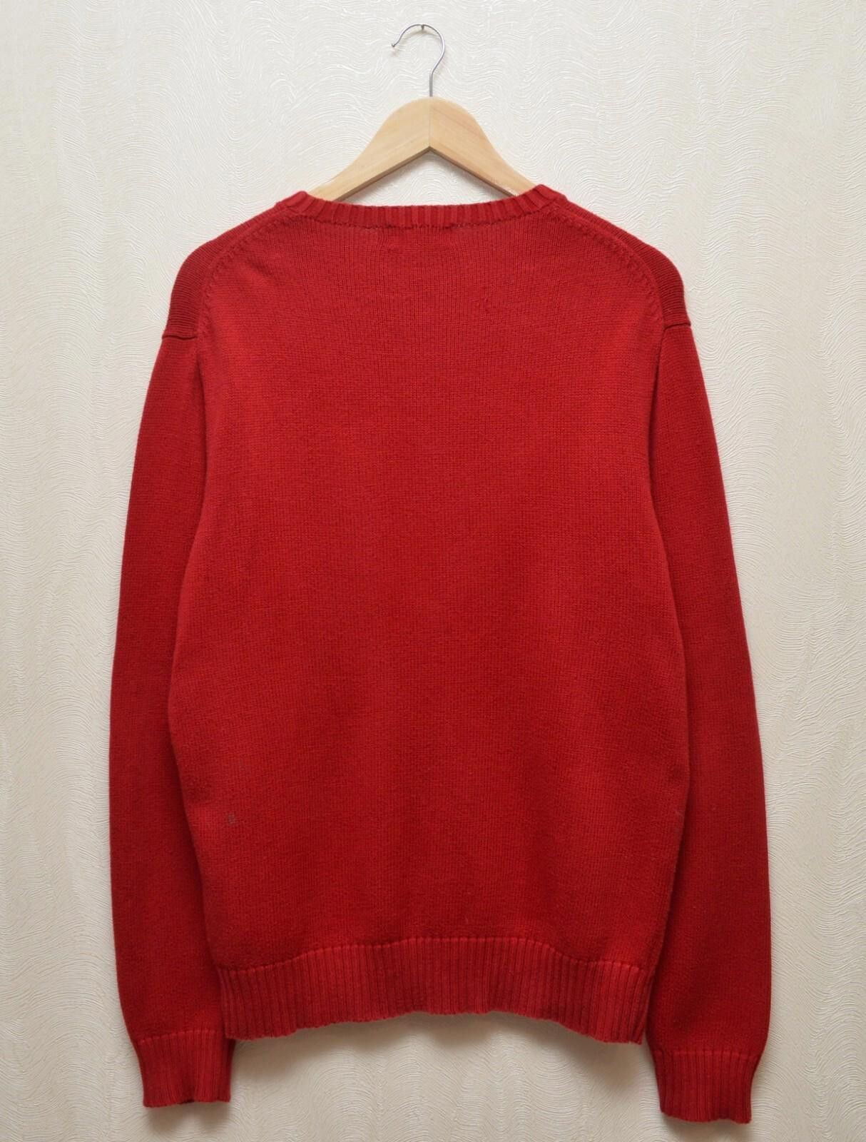 Polo Ralph Lauren Polo Ralph Lauren Knit Red Sweater Size S P2P 21'6" Size US S / EU 44-46 / 1 - 6 Thumbnail