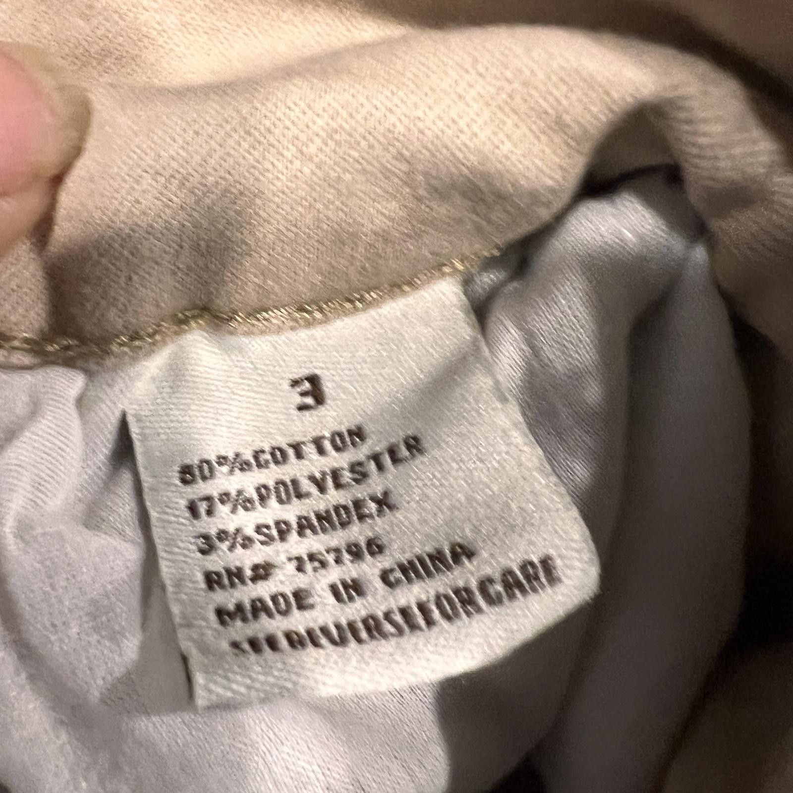 Other i.Q. Authentic Brand Beige Casual Pants Size 28" / US 6 / IT 42 - 4 Thumbnail