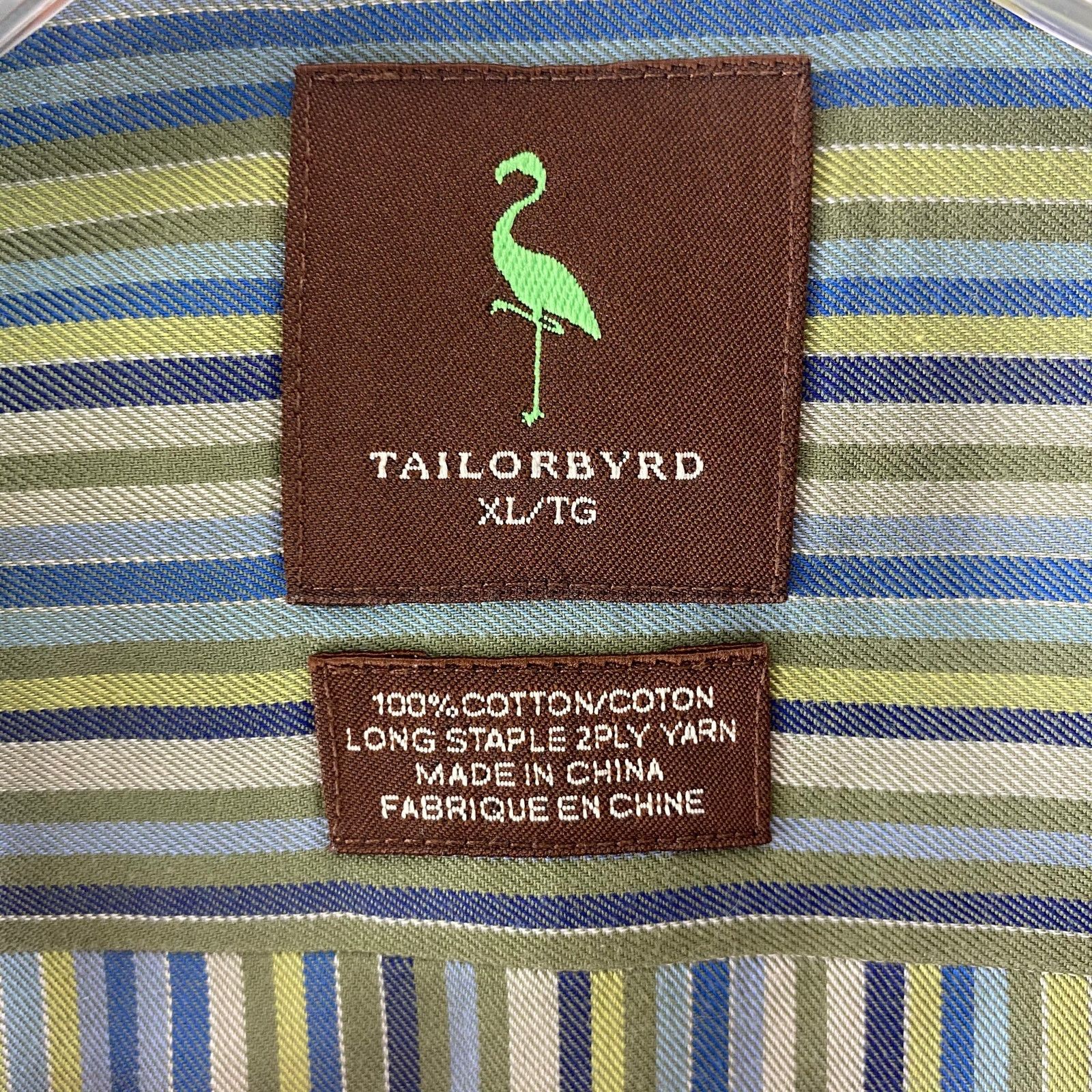 Tailorbyrd TAILORBYRD Men's Dress Button Down Shirt Extra Large Size US XL / EU 56 / 4 - 7 Thumbnail