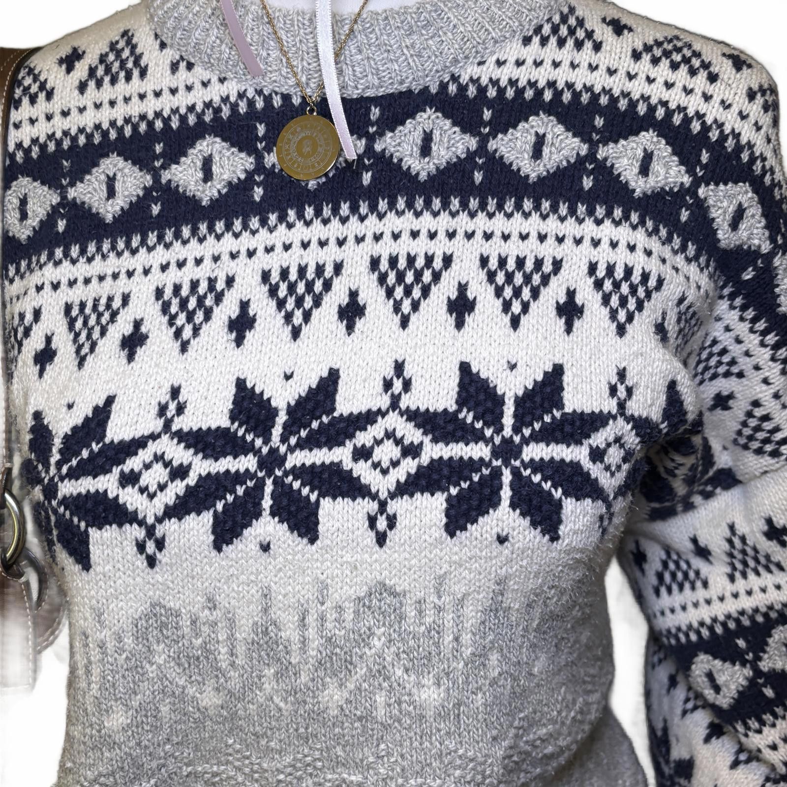 Other vintage winter snowflake knit sweater Size M / US 6-8 / IT 42-44 - 3 Thumbnail